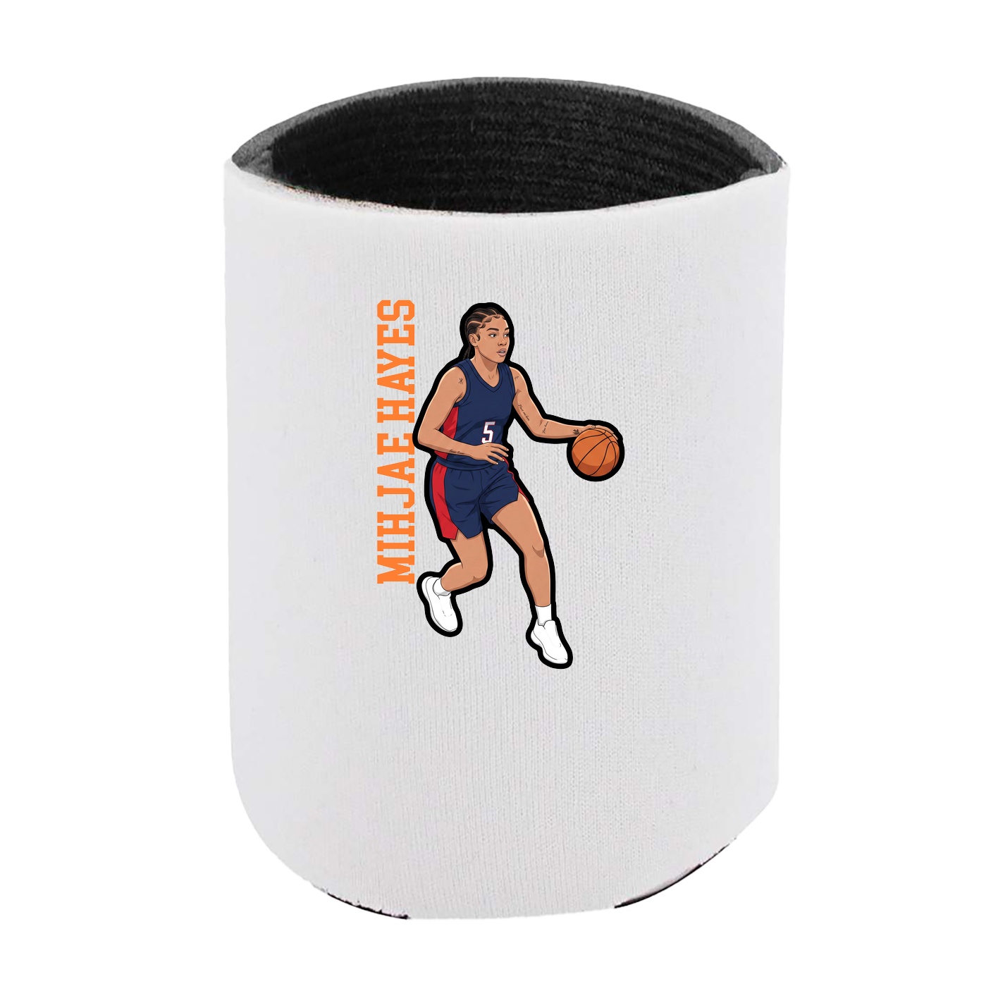 Can Holder — Name Vertical in White