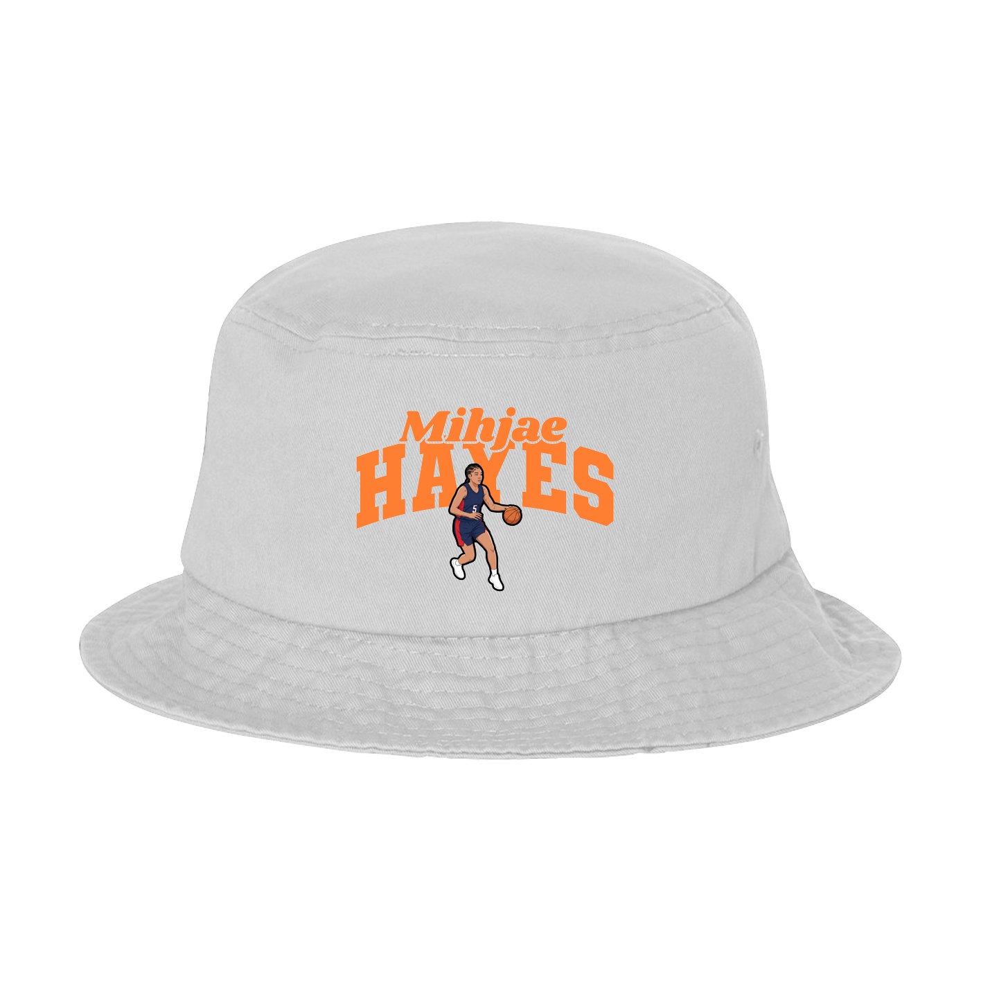 Bucket Cap — Signature Arch in White