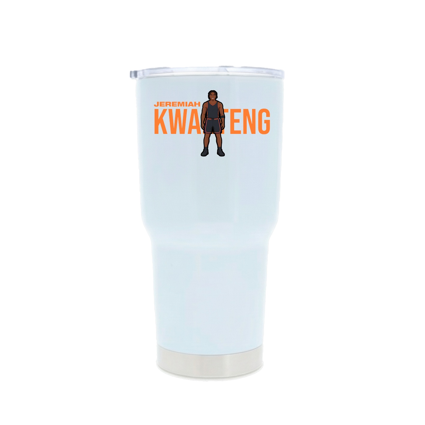 30oz Stainless Steel Tumbler — Player Name in White