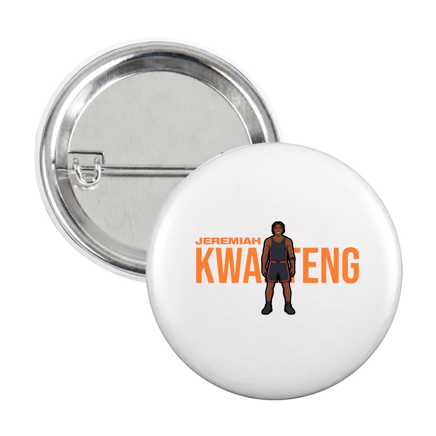 Game Day Button — Player Name in White