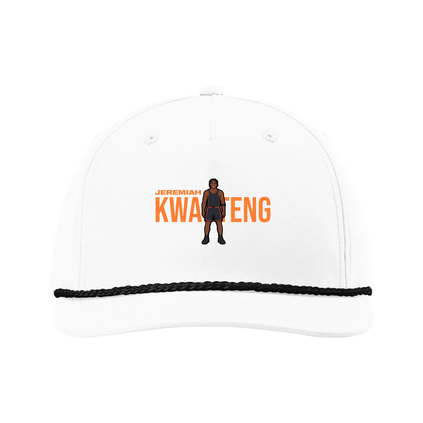 Five-Panel Classic Rope Cap — Player Name in White