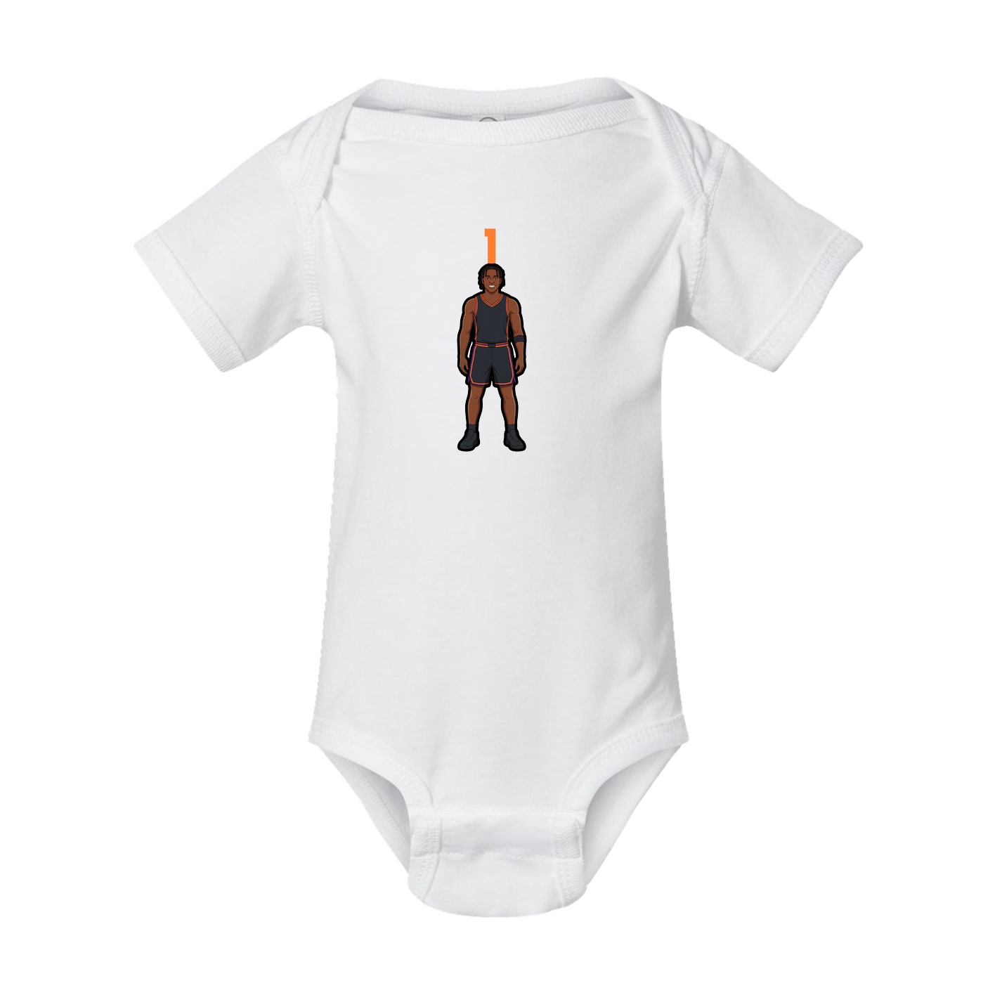 Baby Onesie — Number Top in White