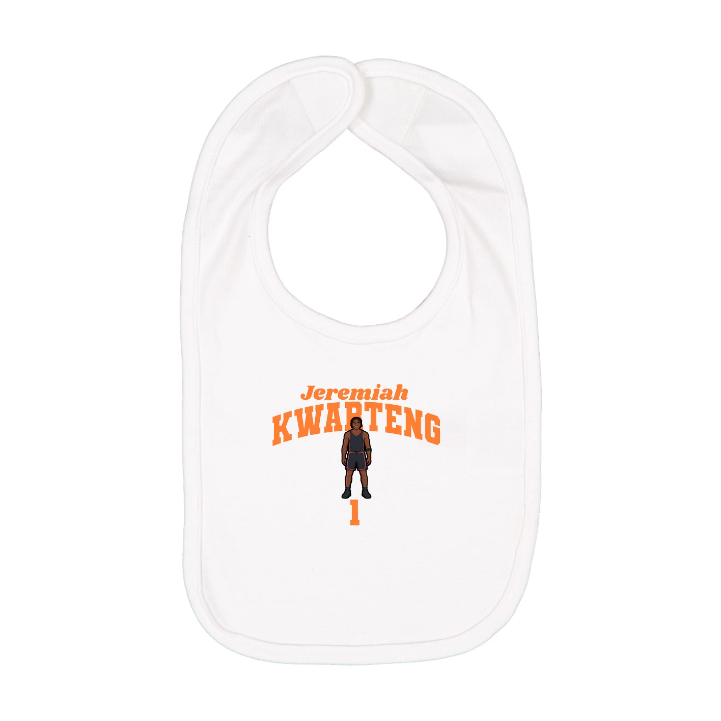 Infant Bib — Signature Arch in White