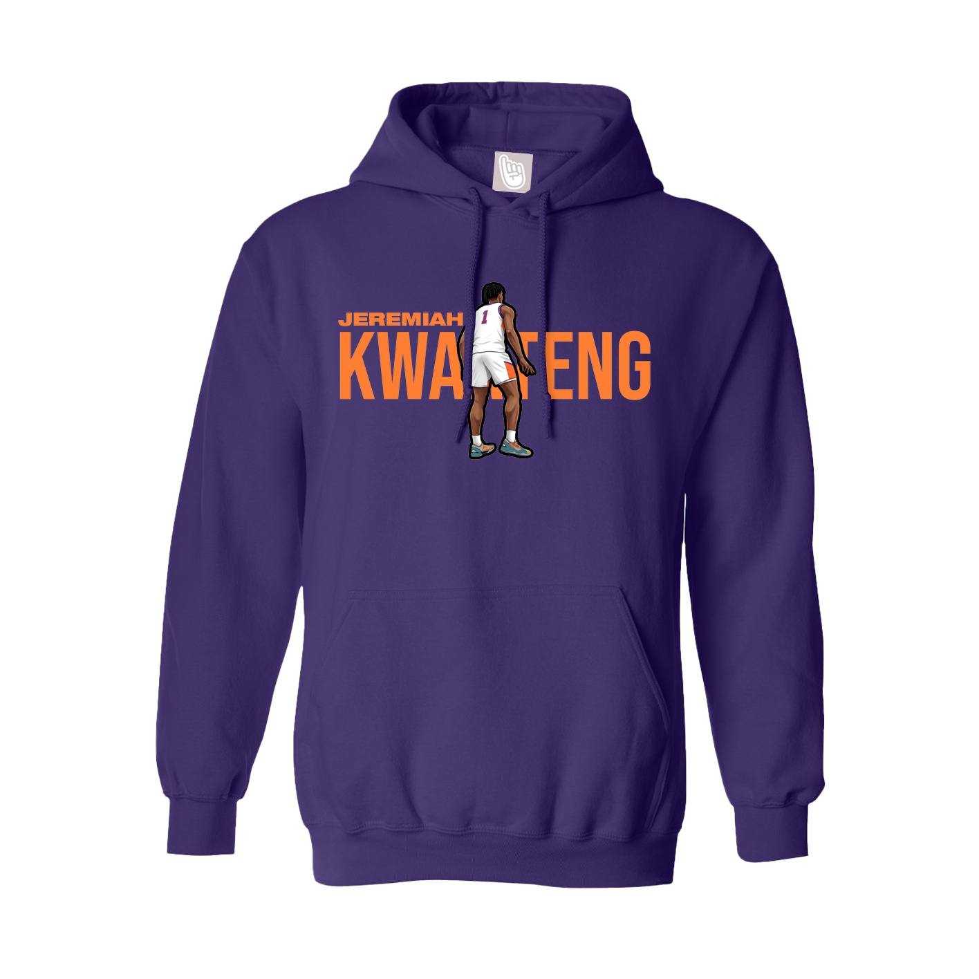Youth Hoodie — Player Name in Purple