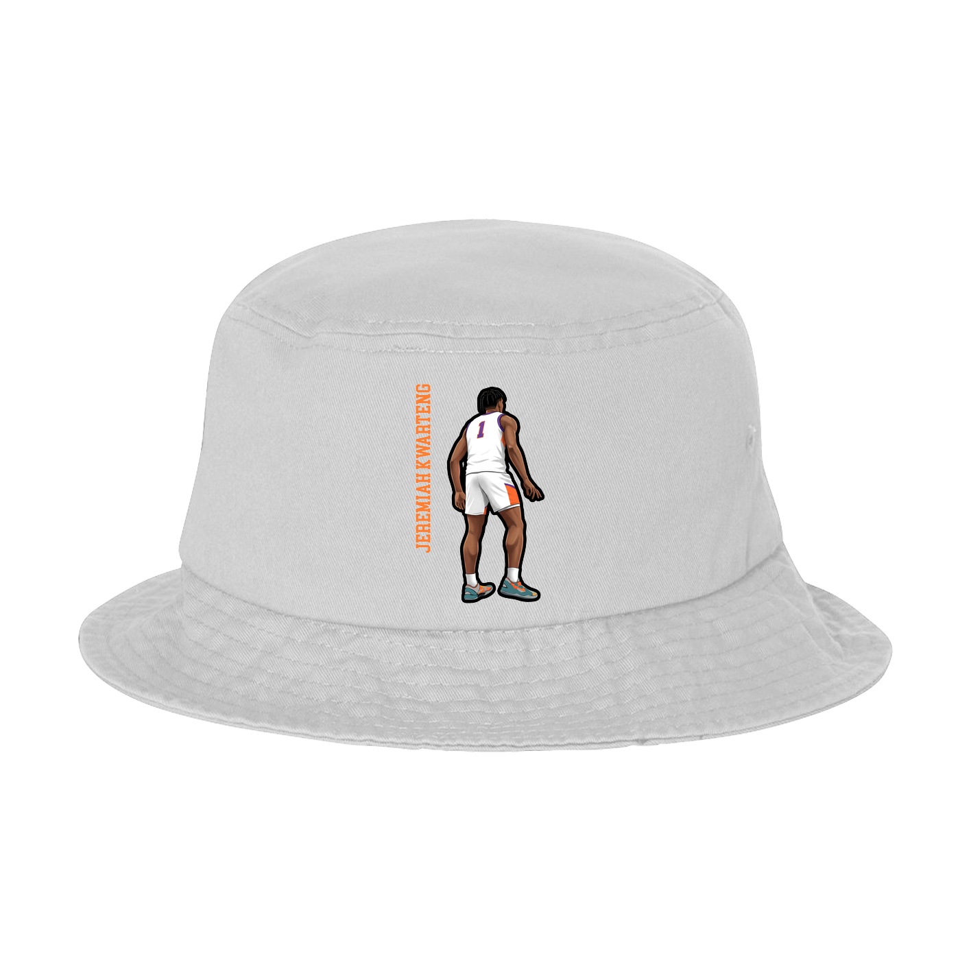 Bucket Cap — Name Vertical in White