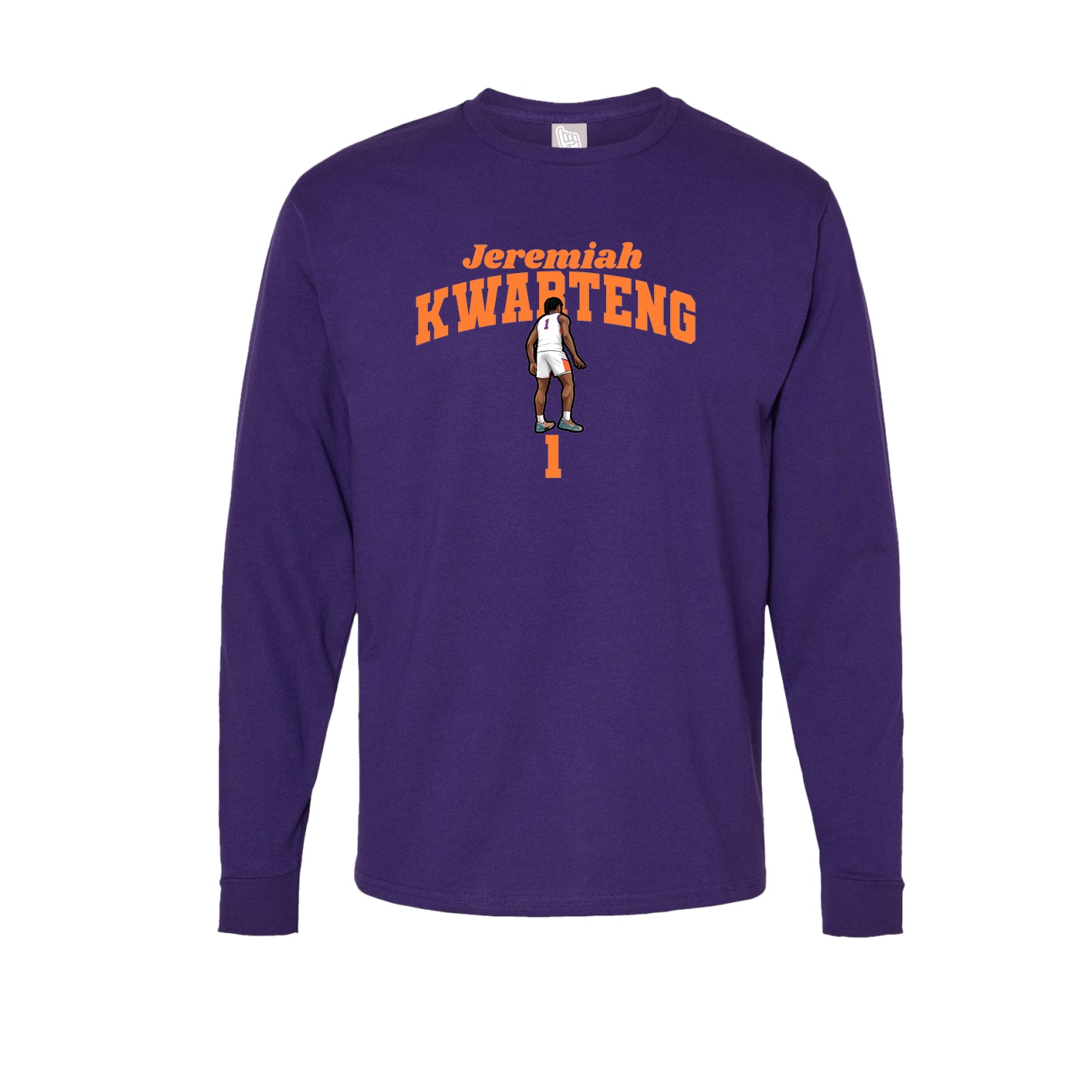 Long Sleeve Tee — Signature Arch in Purple