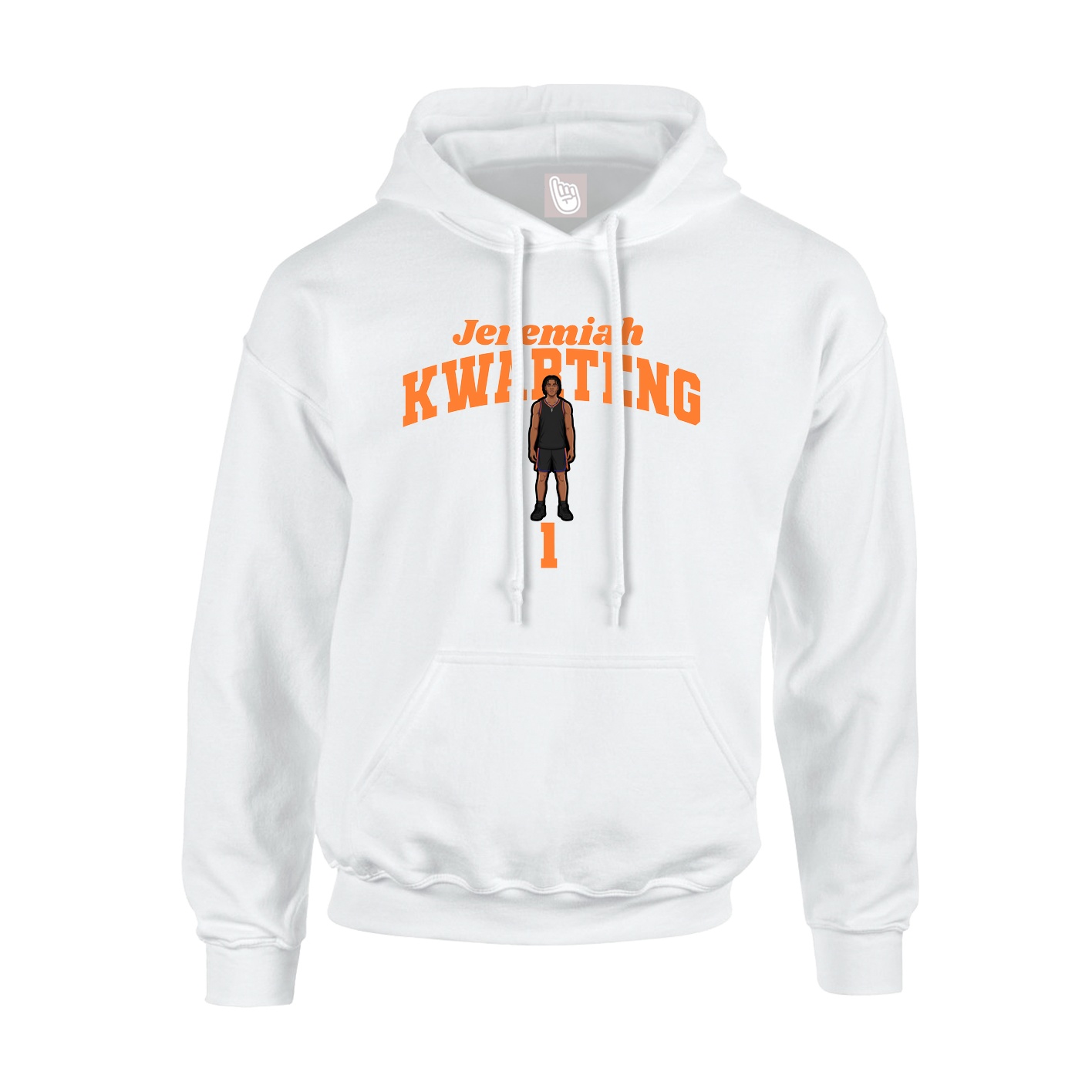 Hoodie — Signature Arch in White
