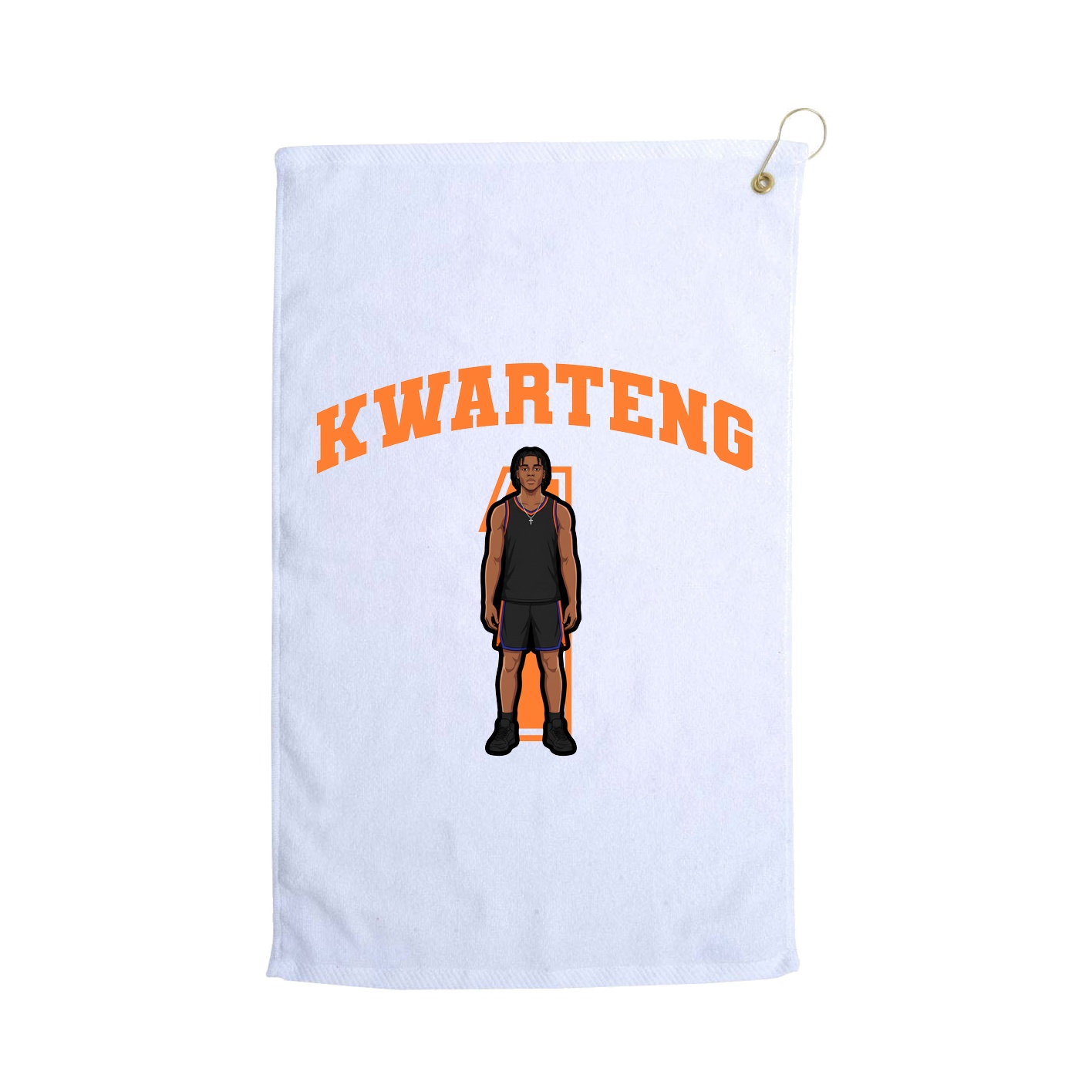 Golf Towel — Number in White