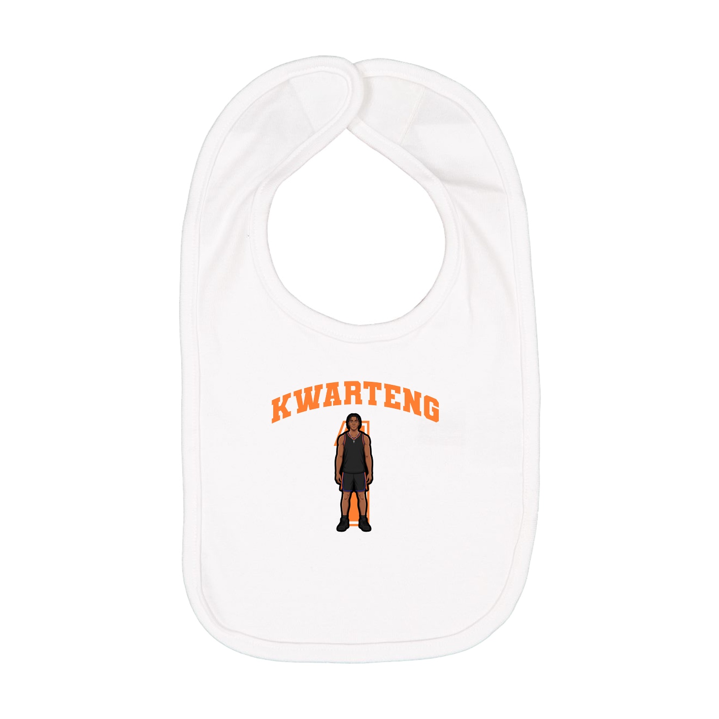 Infant Bib — Number in White