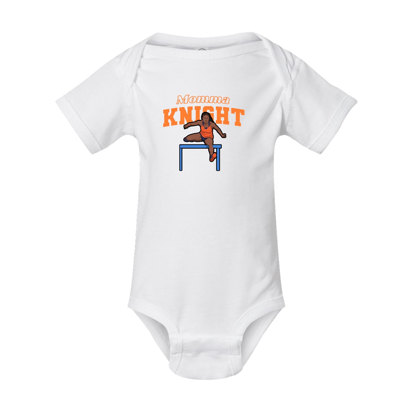 Baby Onesie — Mothers Day Block in White