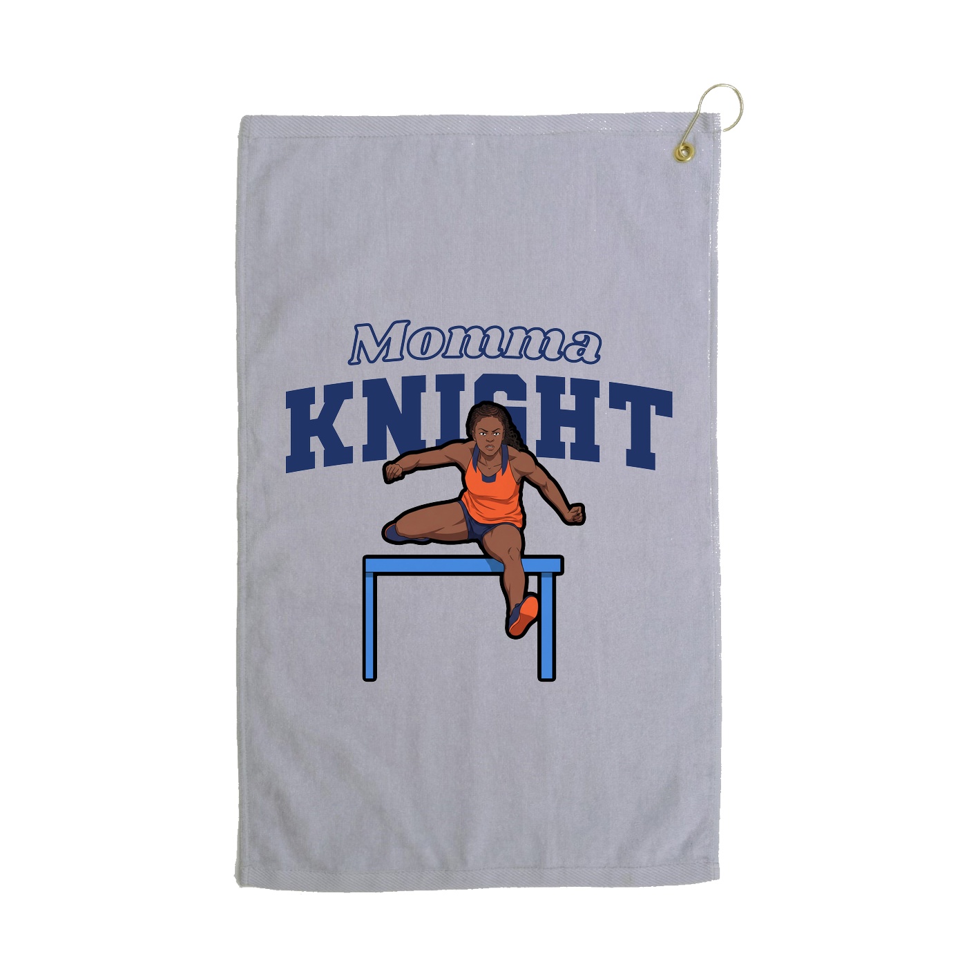 Golf Towel — Mothers Day Block in Grey