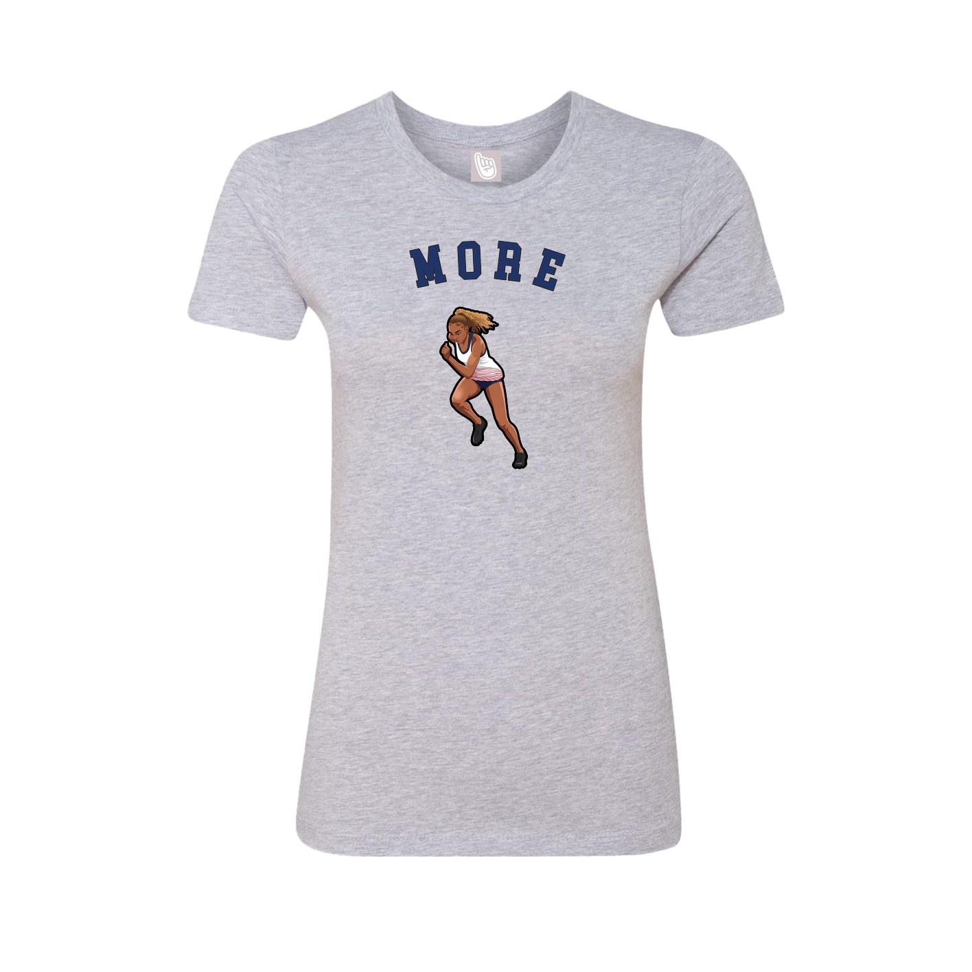 Fitted Women's Tee — Shirsey Arch in Grey