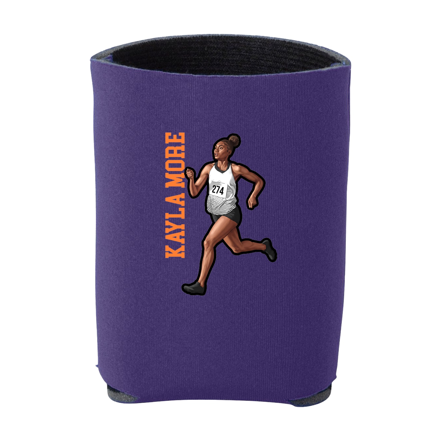 Can Holder — Name Vertical in Purple