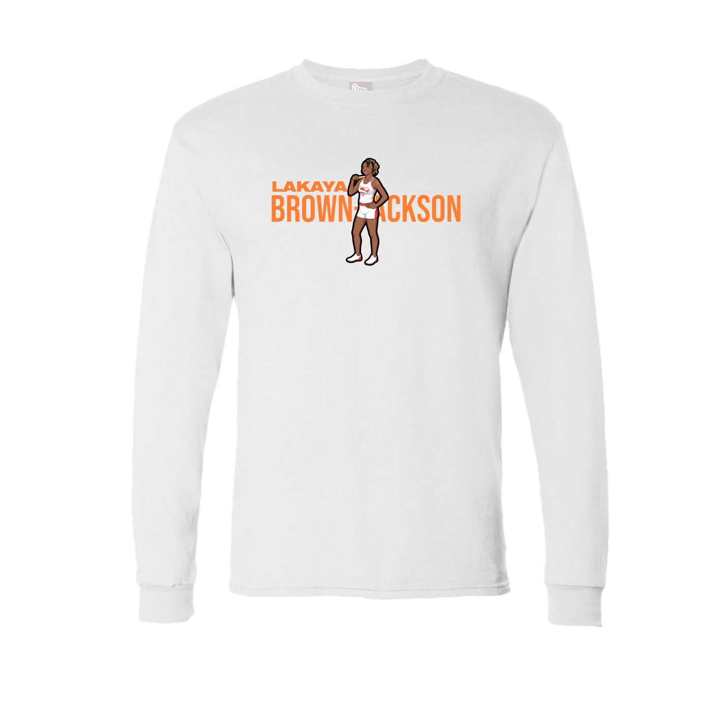 Long Sleeve Tee — Player Name in White
