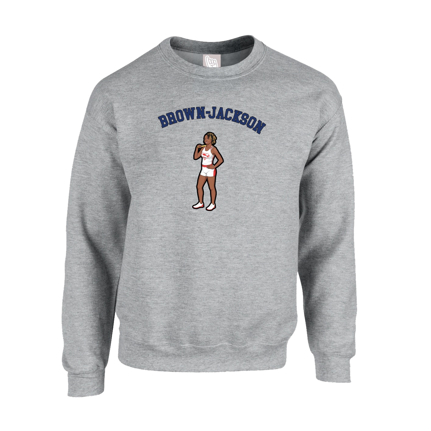 Fleece Crew — Shirsey Arch in Grey
