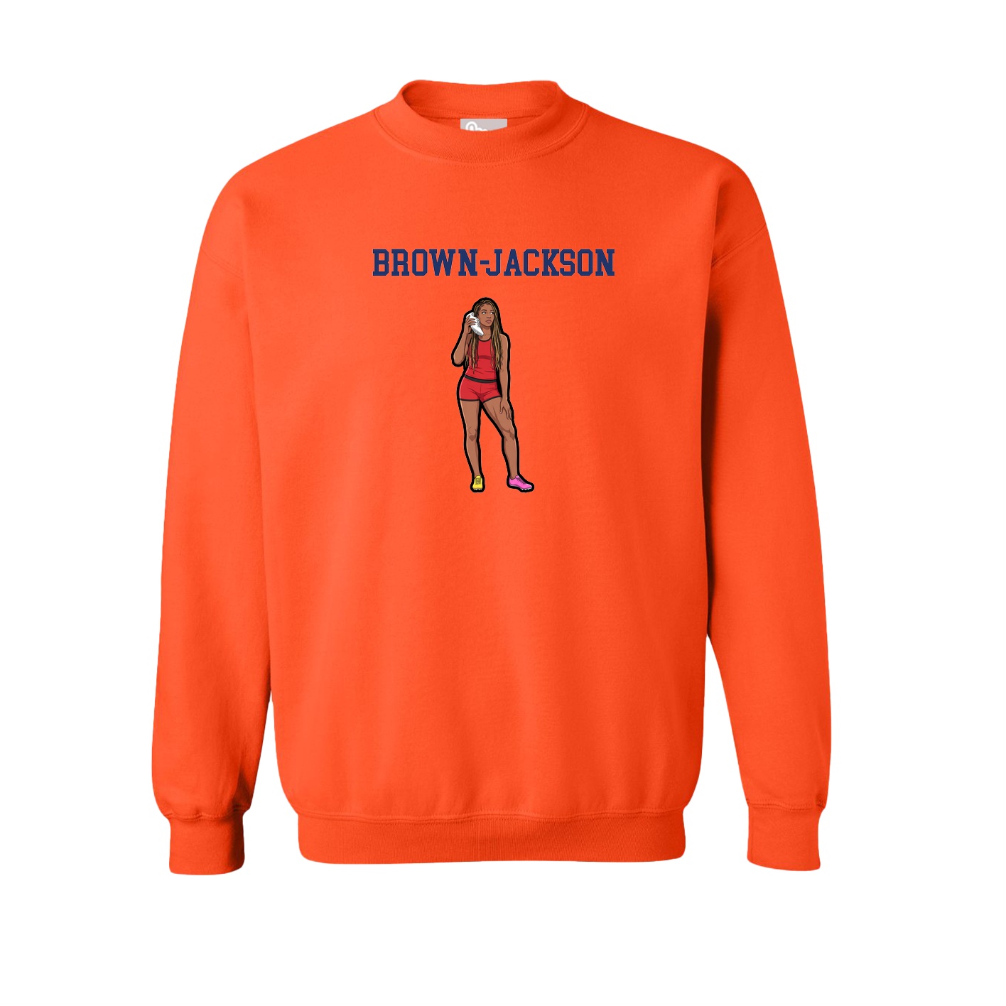 Fleece Crew — Shirsey in Orange