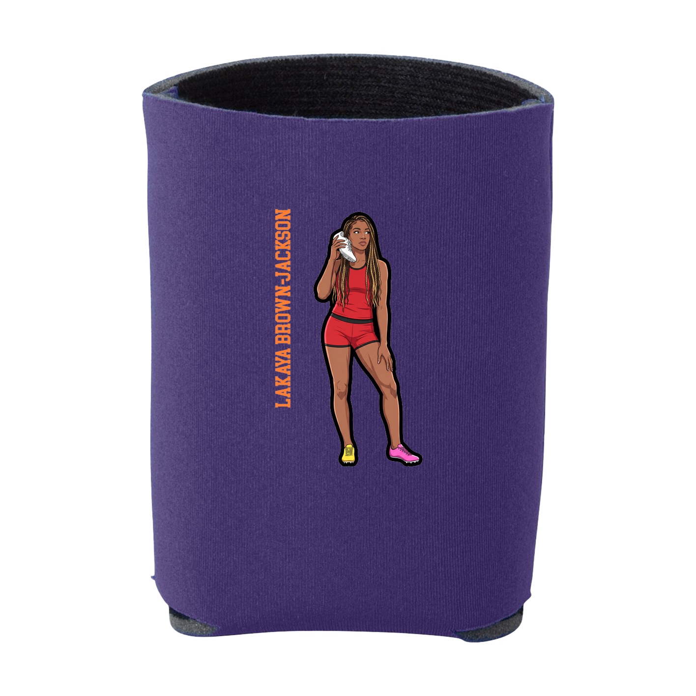 Can Holder — Name Vertical in Purple
