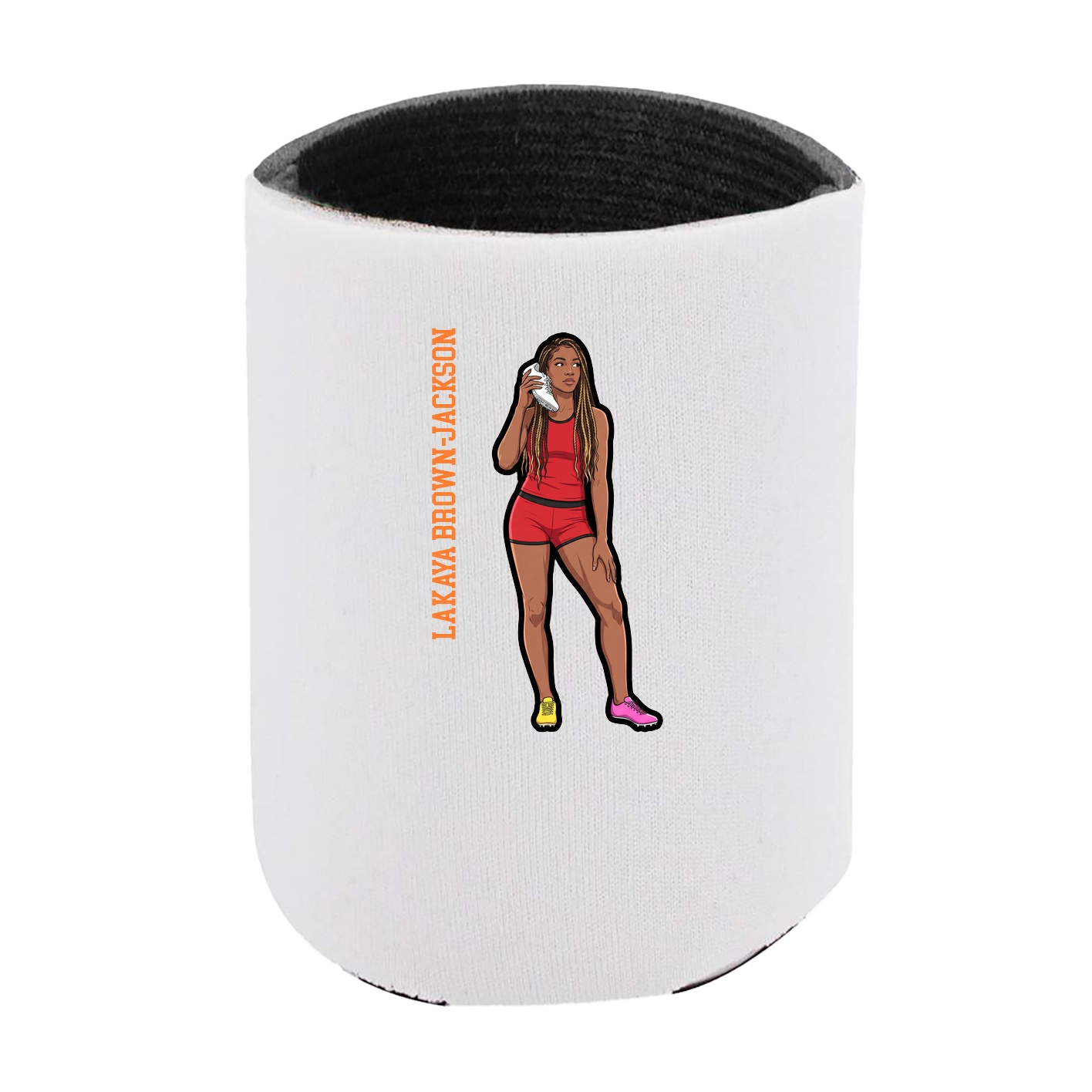 Can Holder — Name Vertical in White