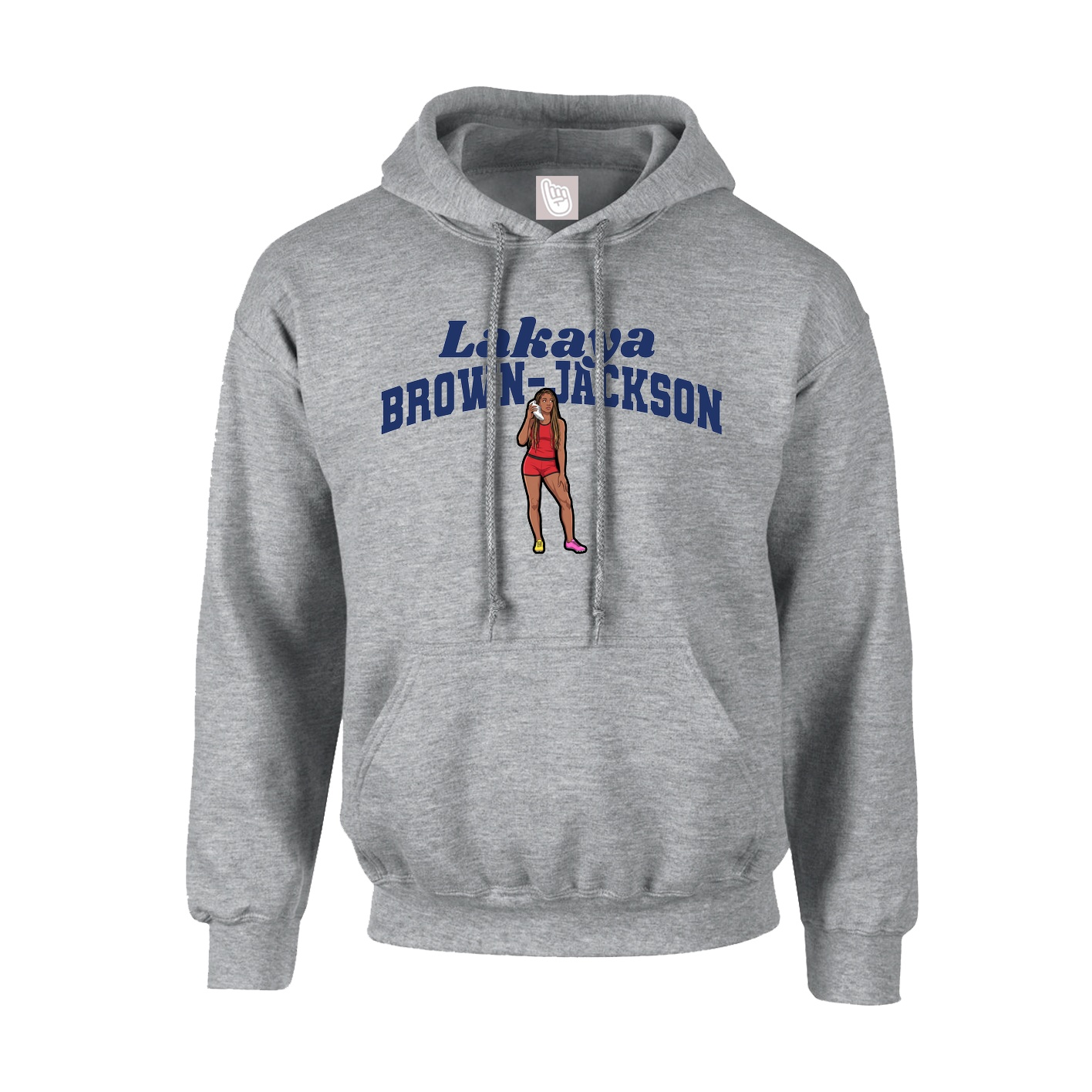 Youth Hoodie — Signature Arch in Grey