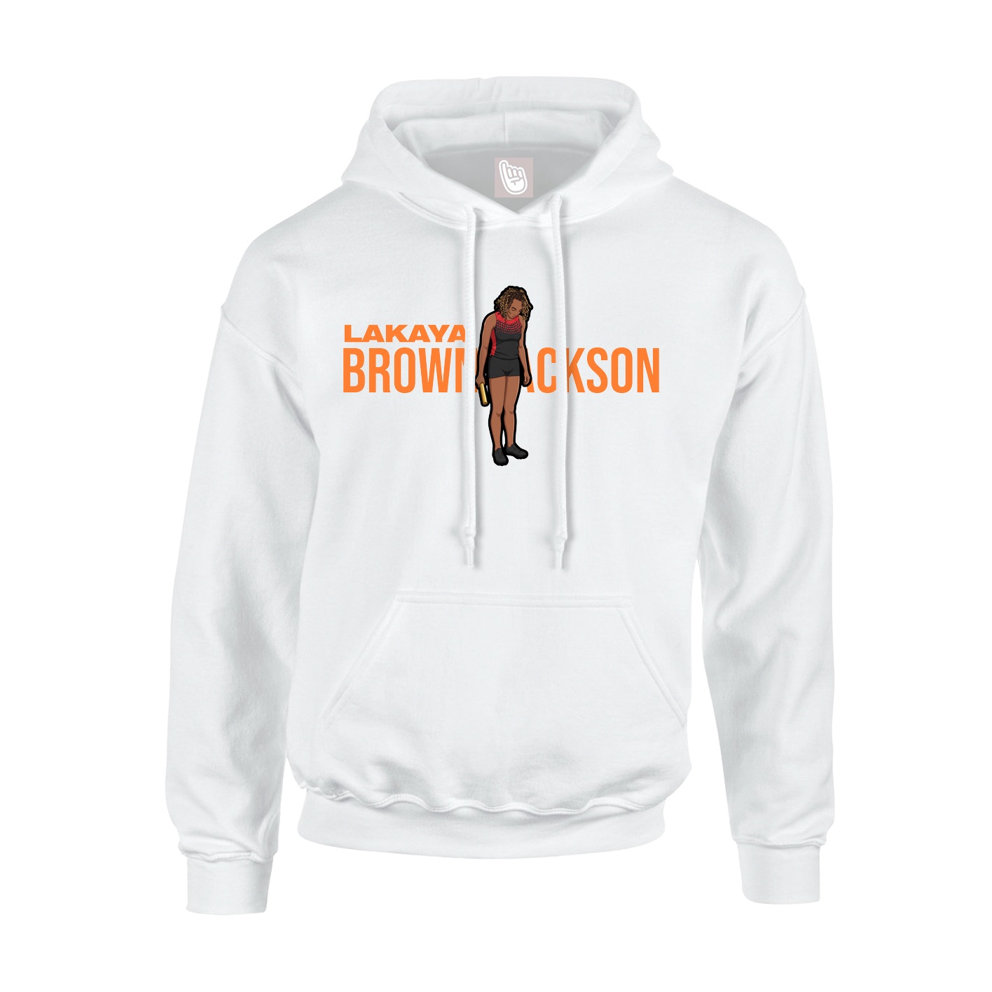 Youth Hoodie — Player Name in White