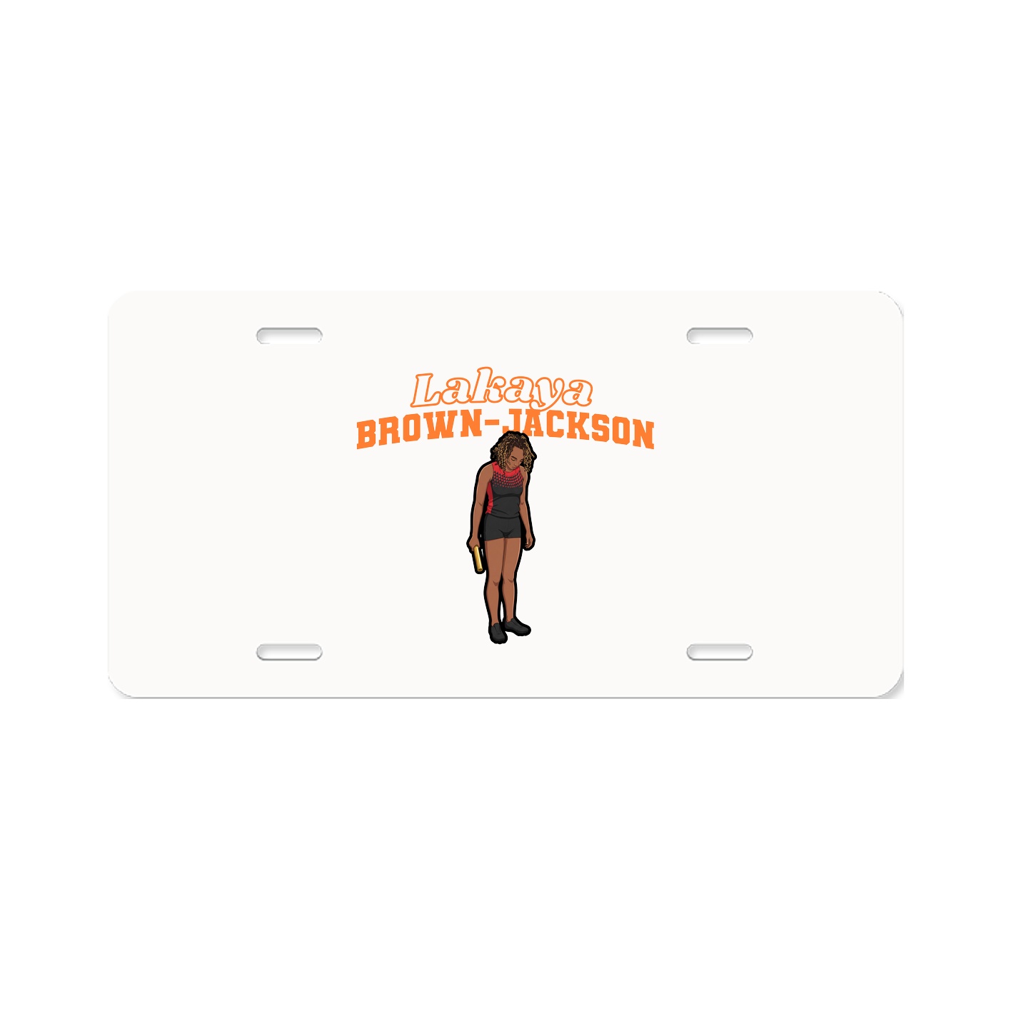 License Plate — Name Arch in Classic