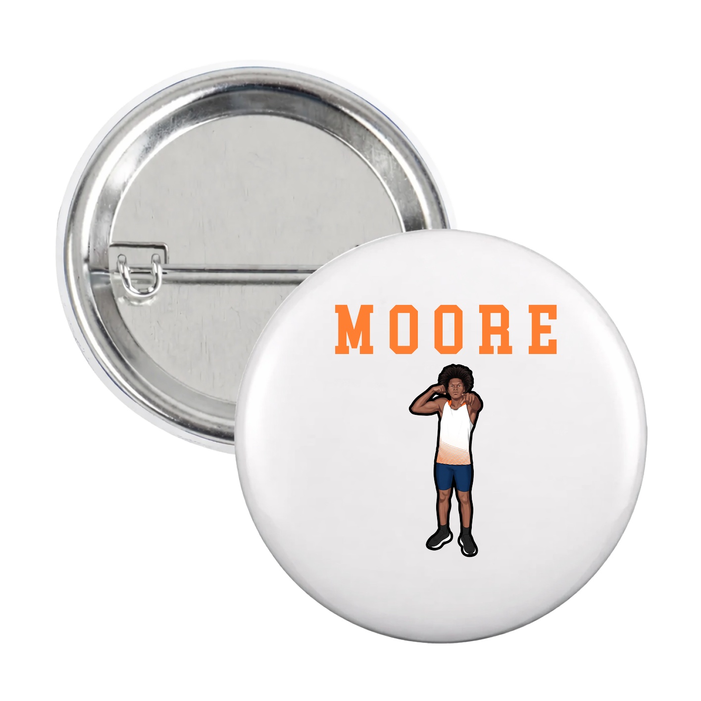 Game Day Button — Shirsey in White