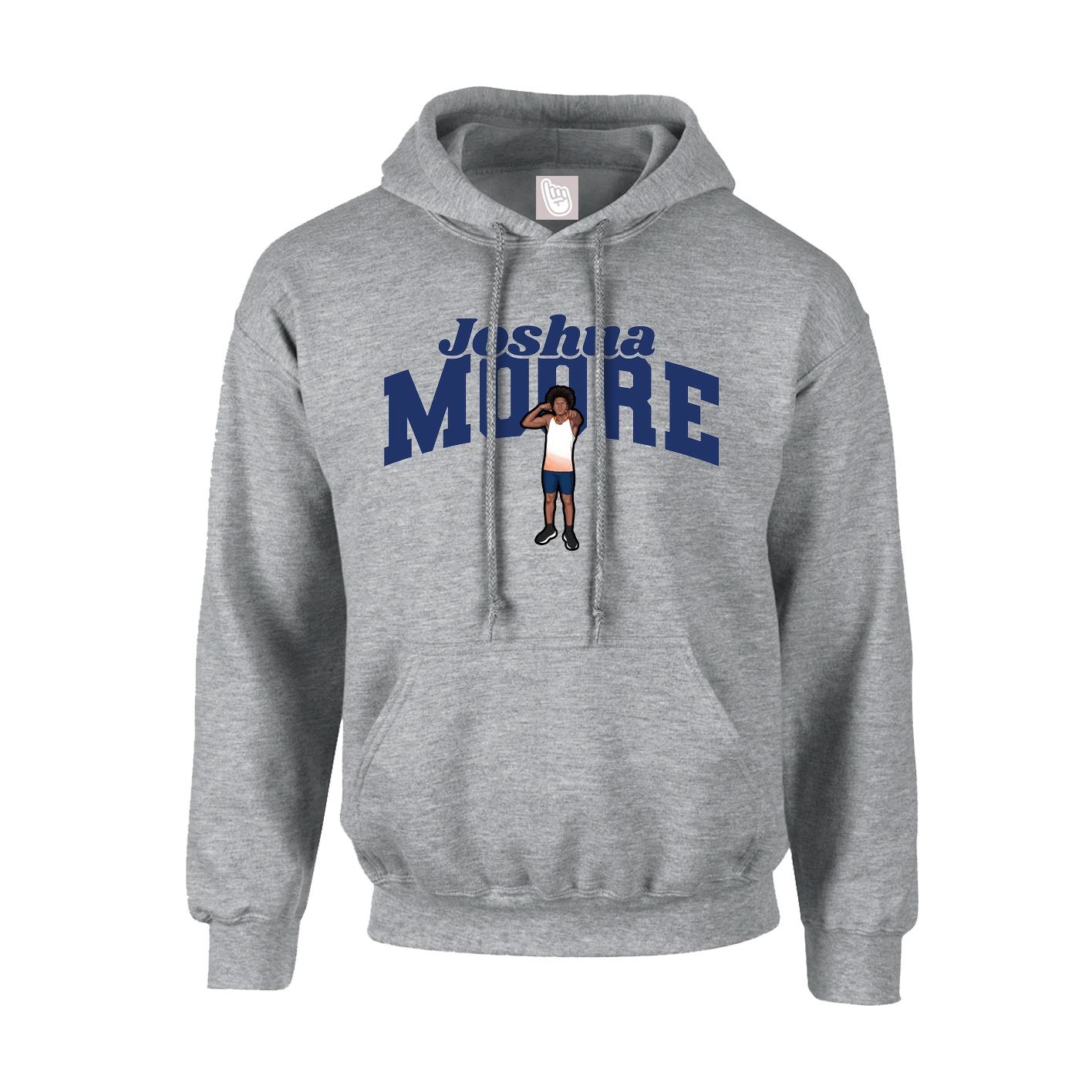 Youth Hoodie — Signature Arch in Grey