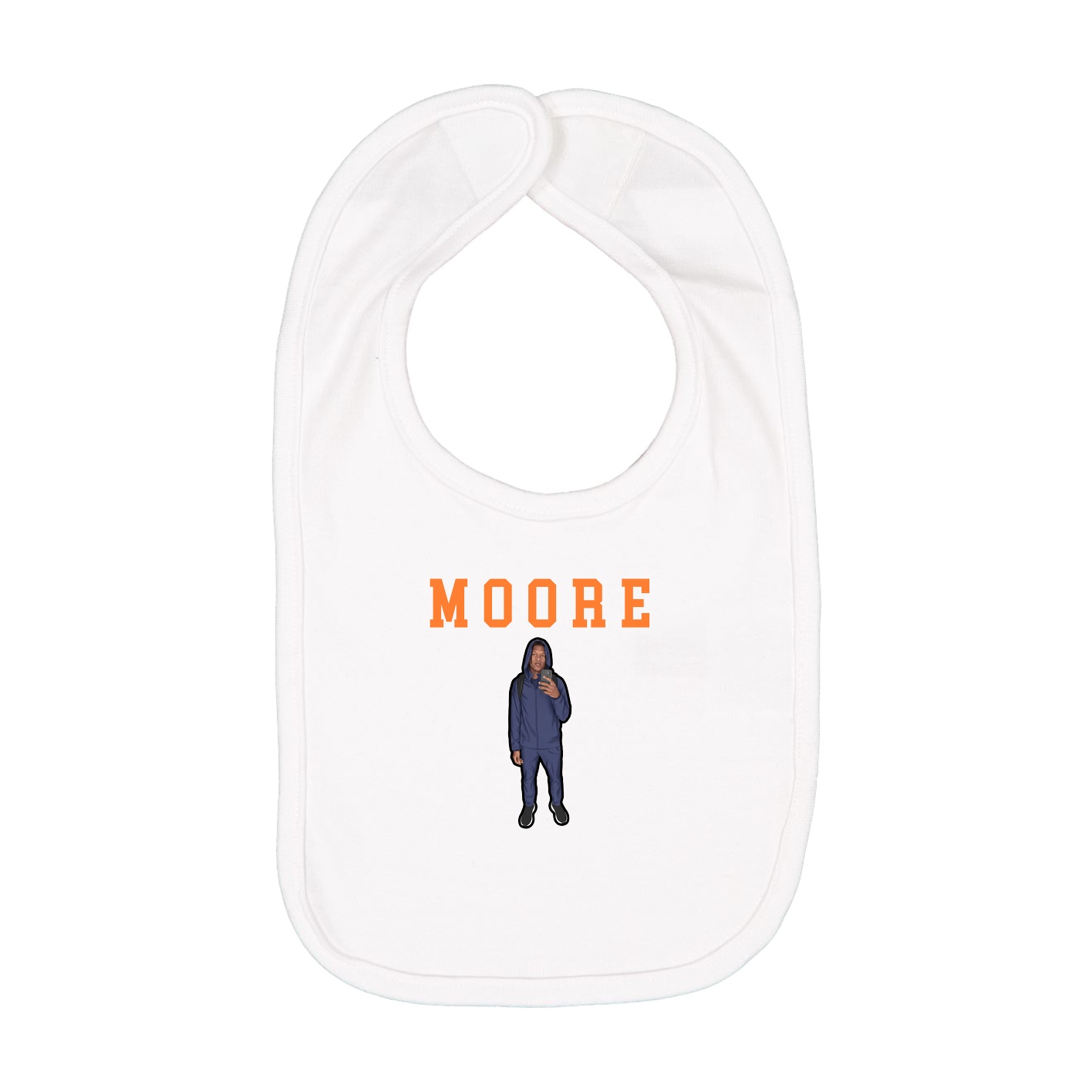 Infant Bib — Shirsey in White