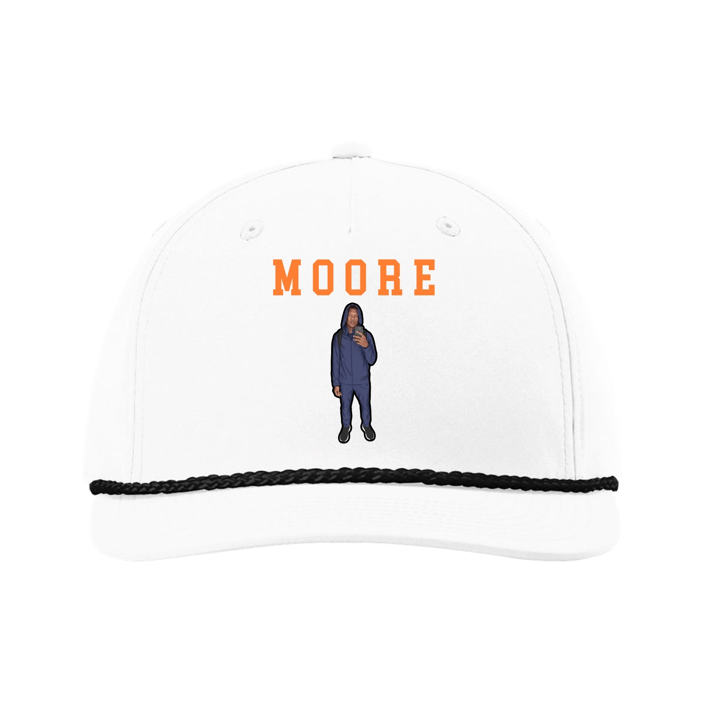 Five-Panel Classic Rope Cap — Shirsey in White