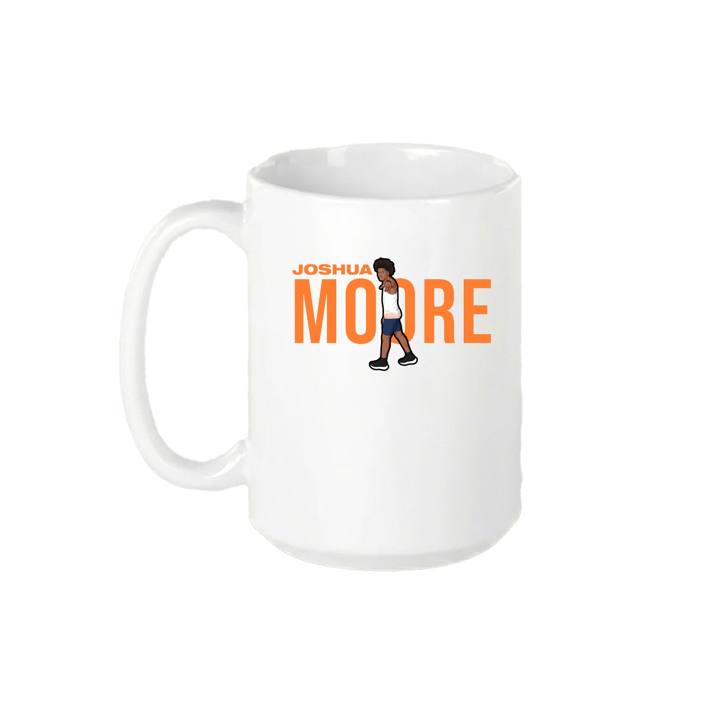 15oz Coffee Mug — Player Name in White