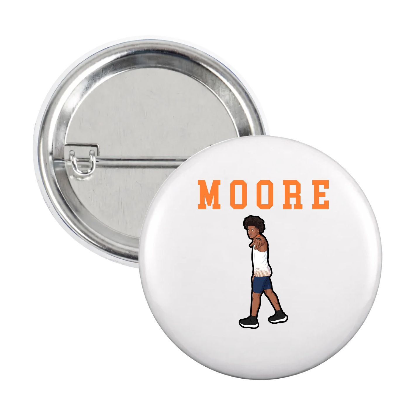 Game Day Button — Shirsey in White