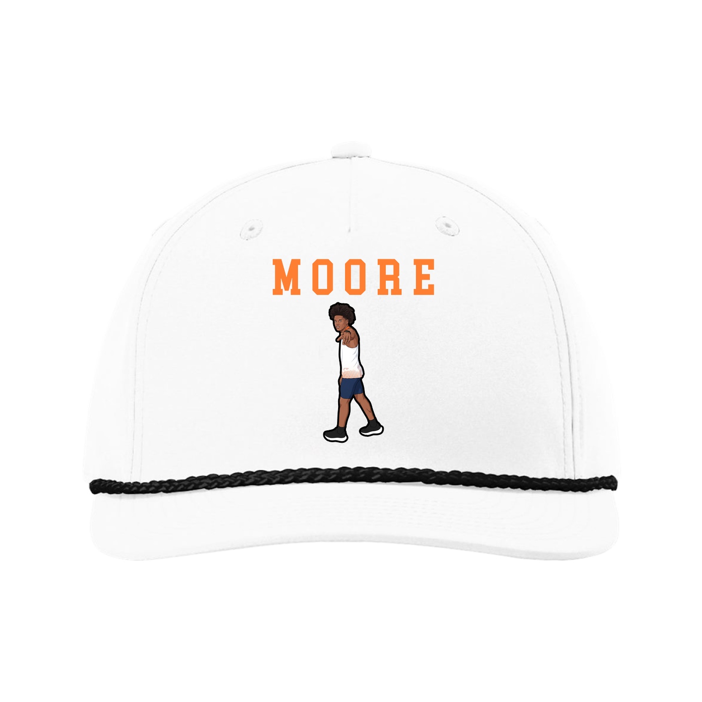 Five-Panel Classic Rope Cap — Shirsey in White
