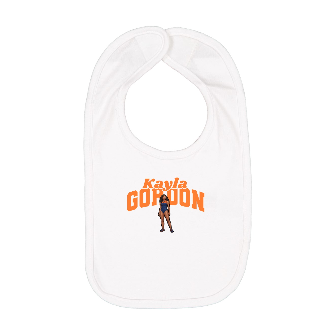Infant Bib — Signature Arch in White