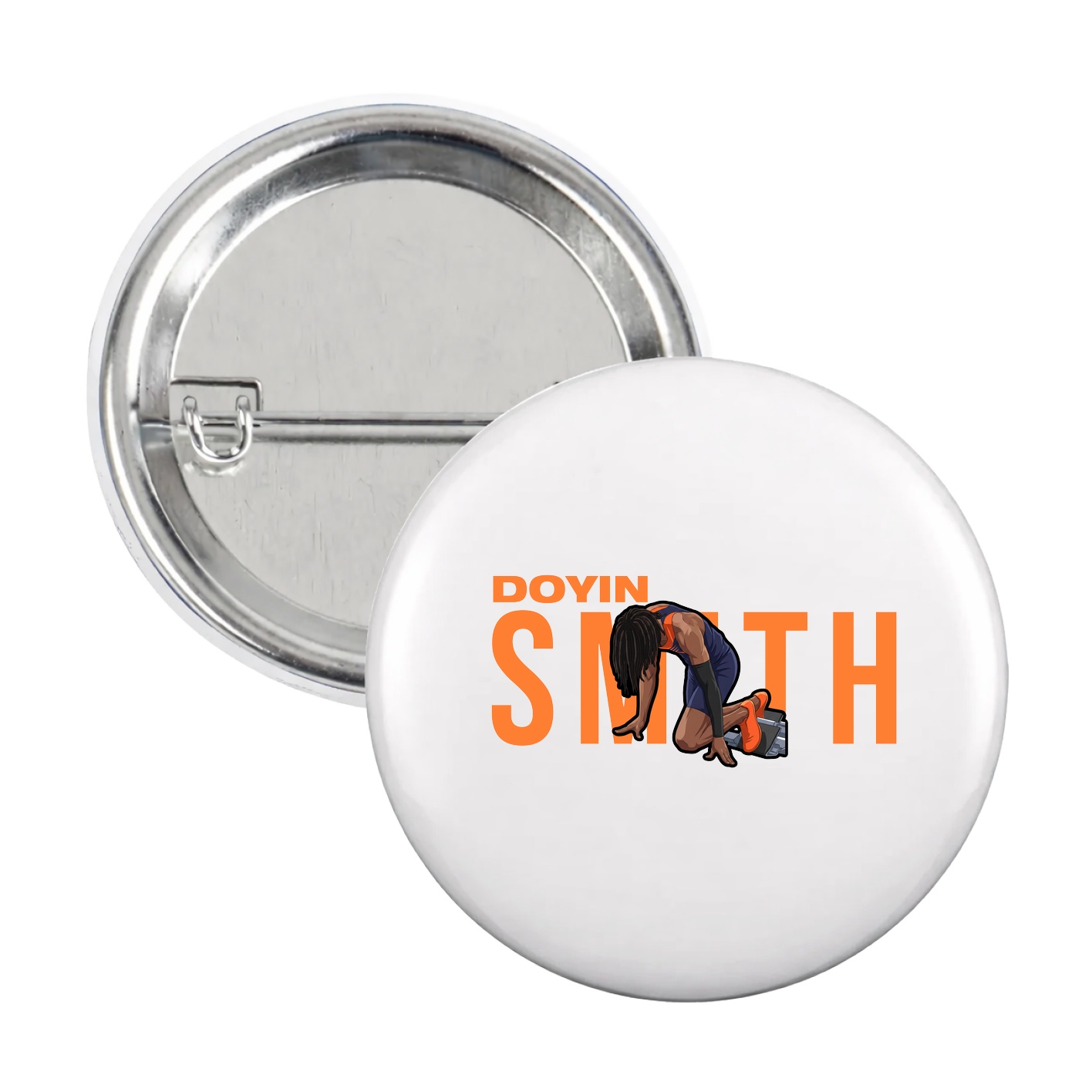 Game Day Button — Player Name in White