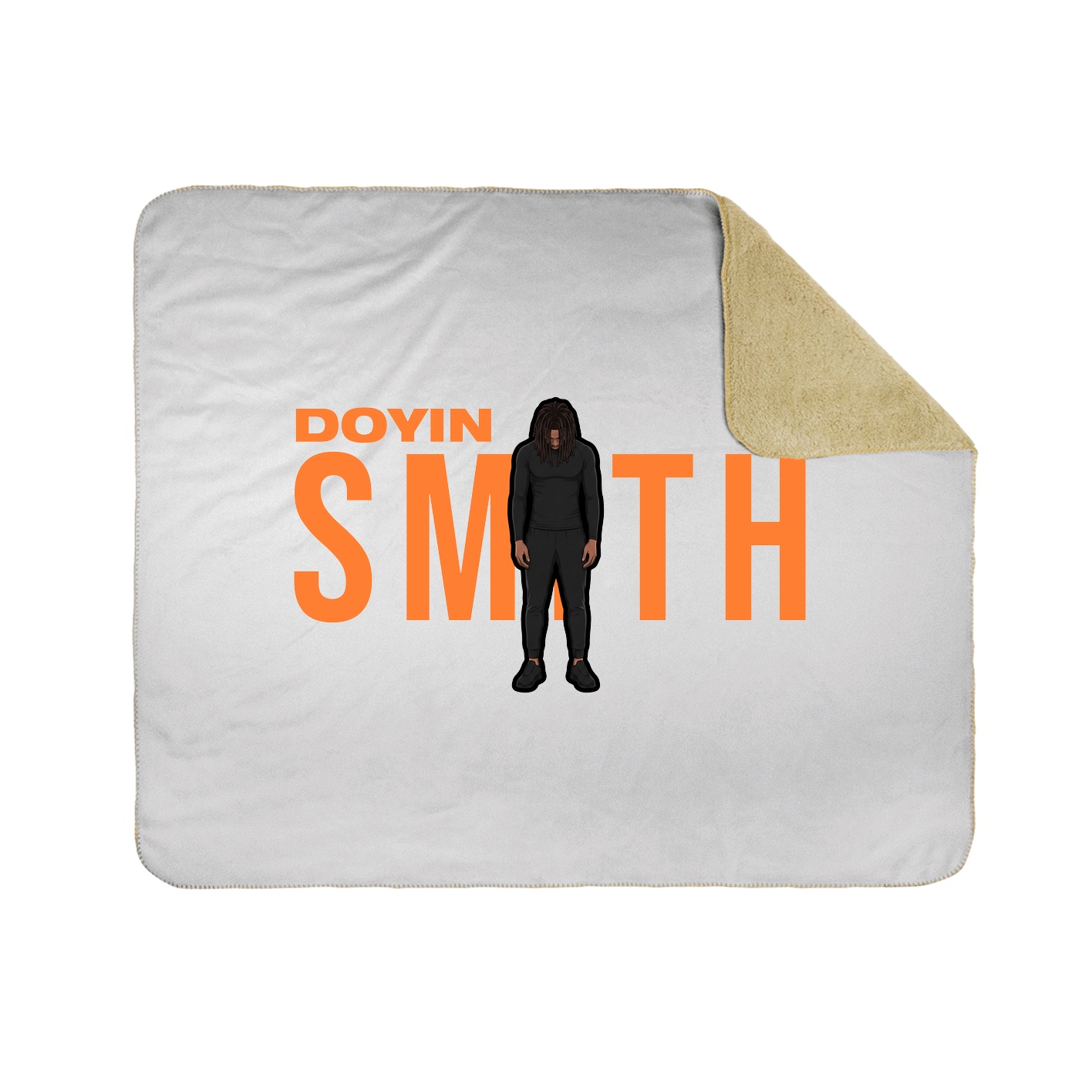 Throw Blanket — Player Name in White