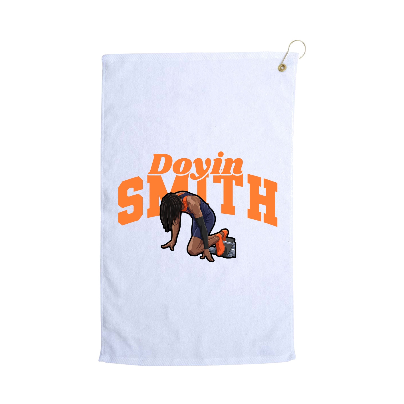 Golf Towel — Signature Arch in White