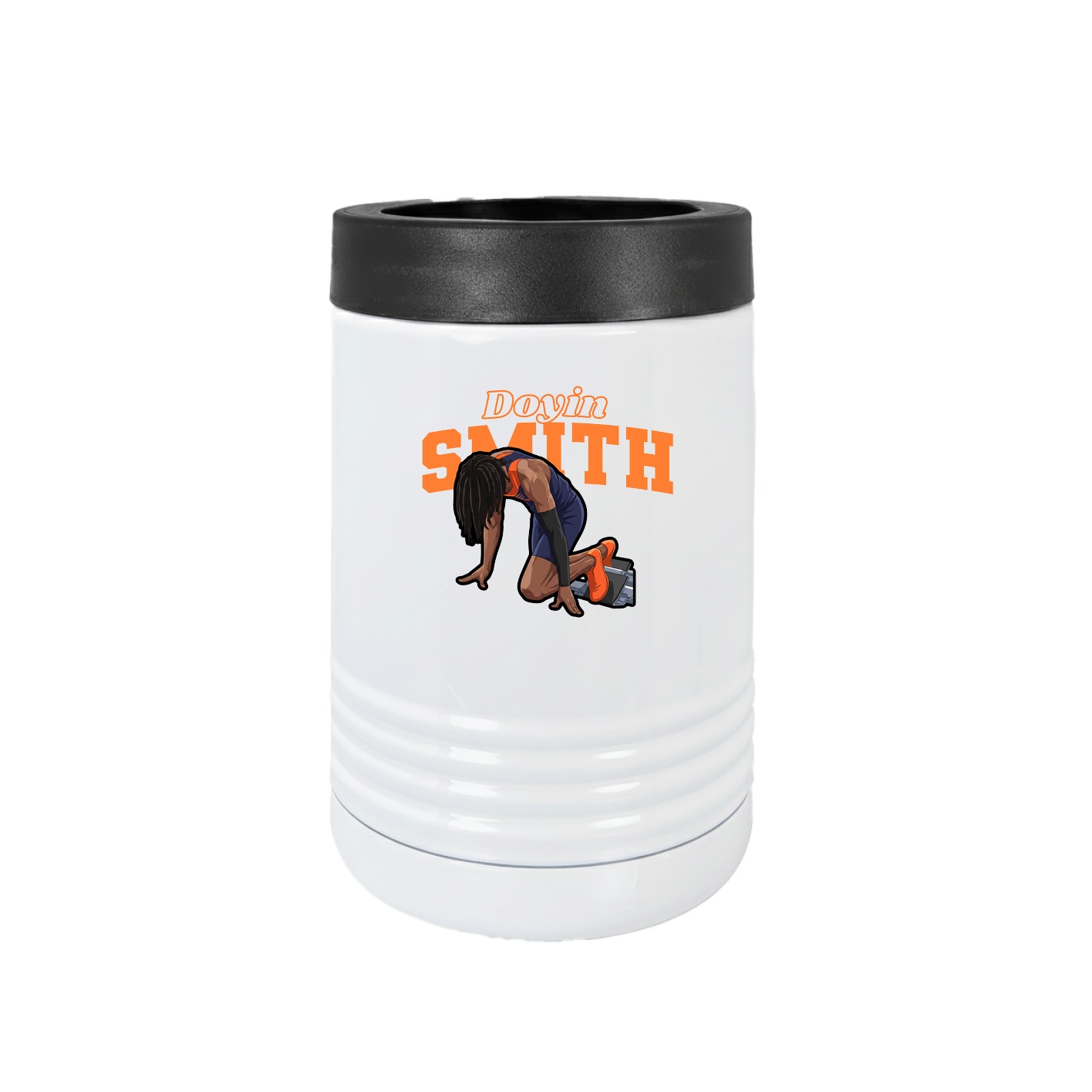 Beverage Holder — Name Arch in White