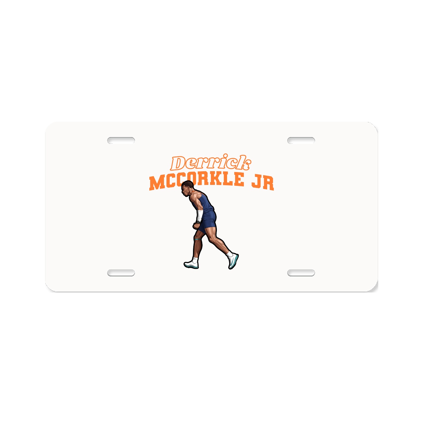 License Plate — Name Arch in Classic