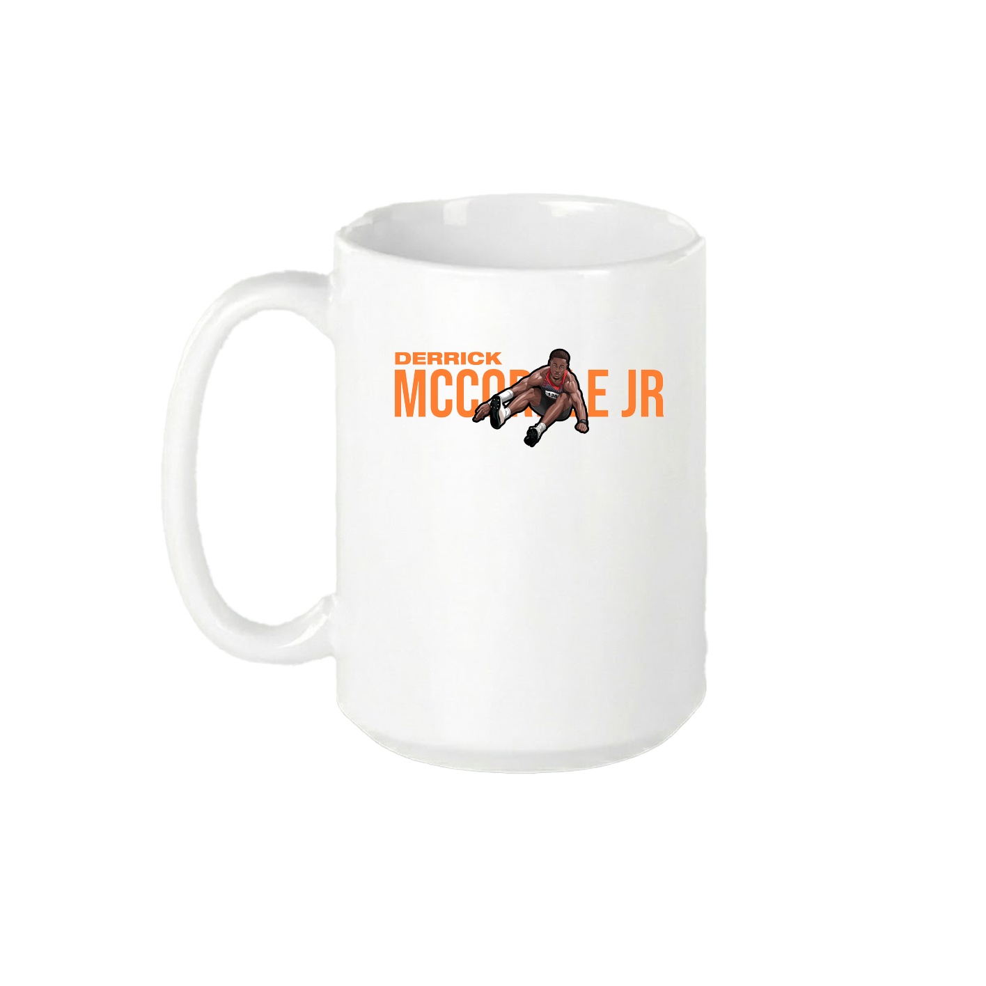 15oz Coffee Mug — Player Name in White