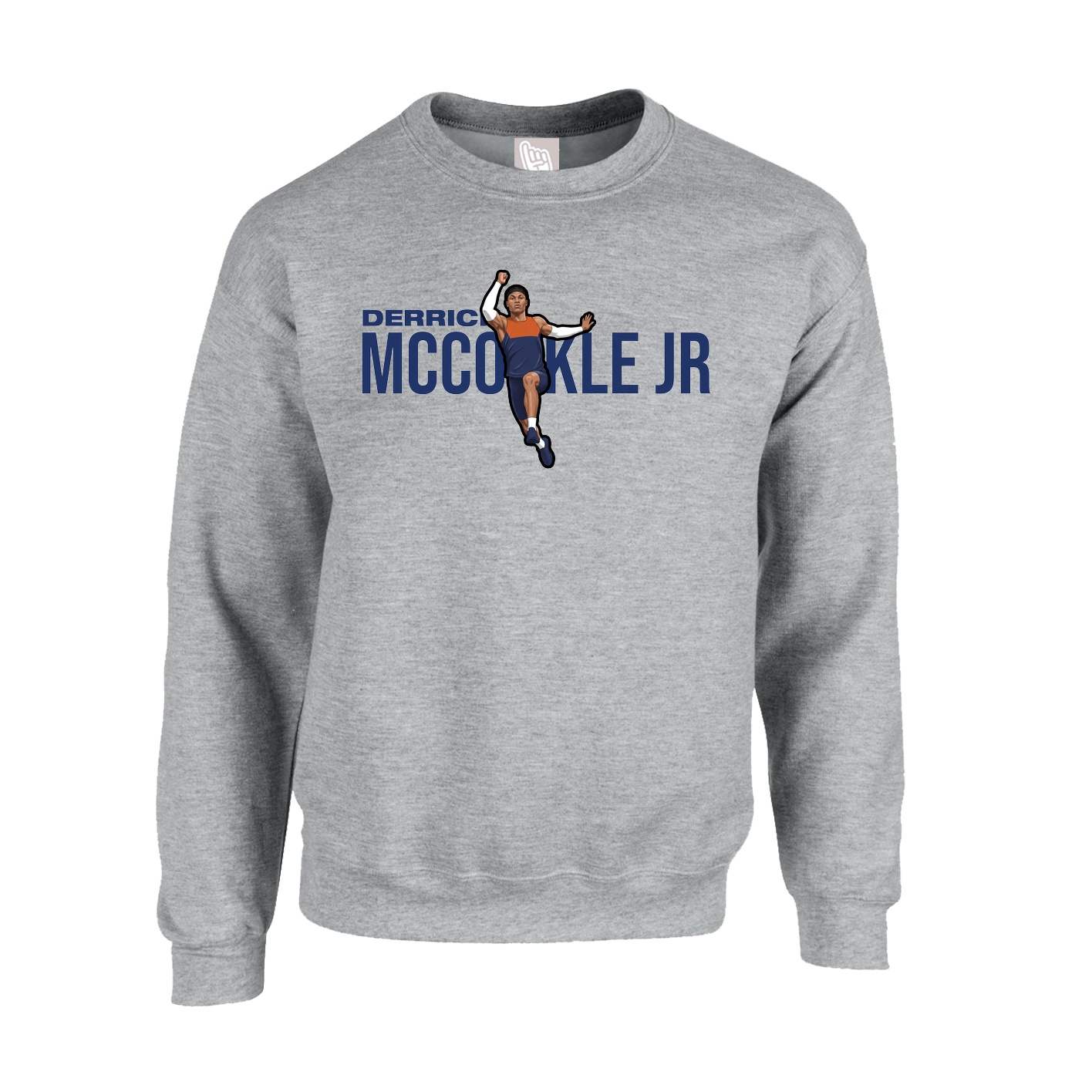 Fleece Crew — Player Name in Grey