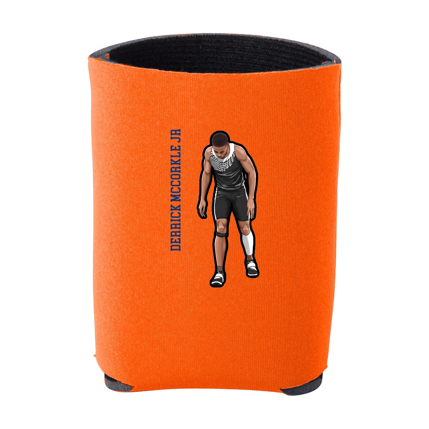 Can Holder — Name Vertical in Orange