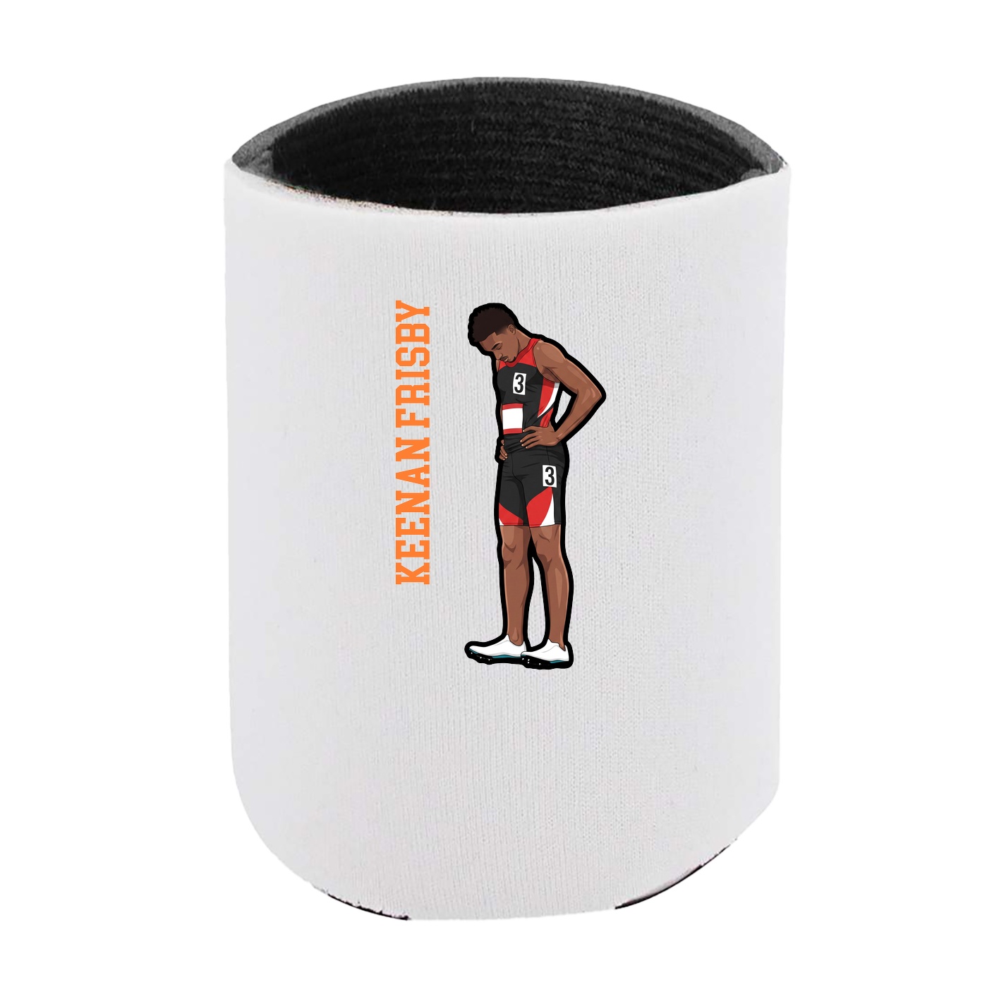 Can Holder — Name Vertical in White