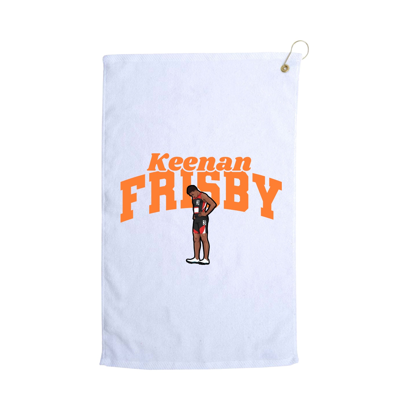 Golf Towel — Signature Arch in White