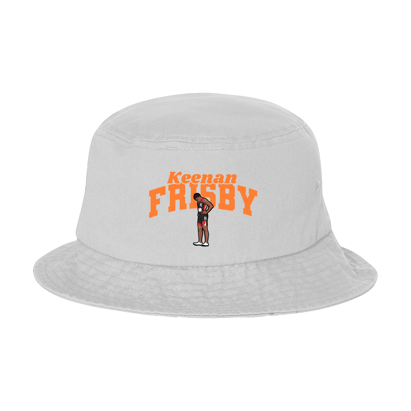 Bucket Cap — Signature Arch in White