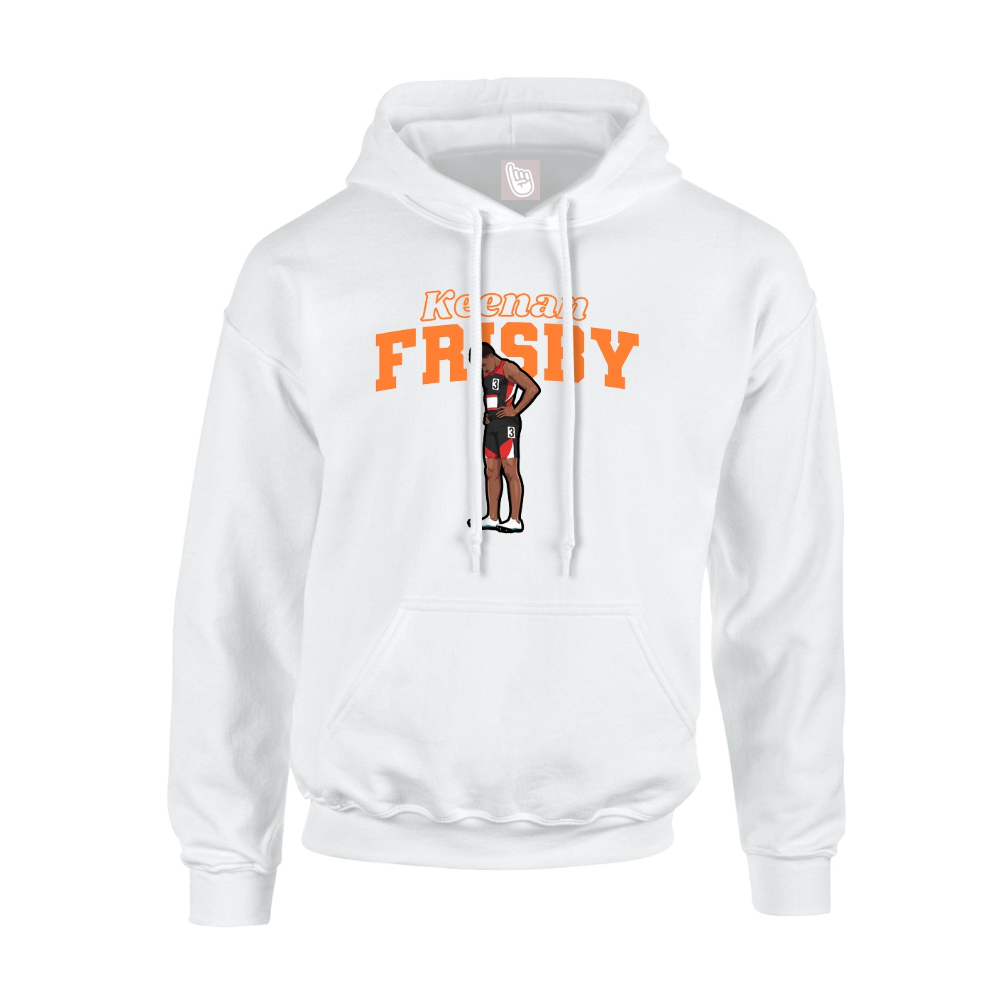 Hoodie — Name Arch in White
