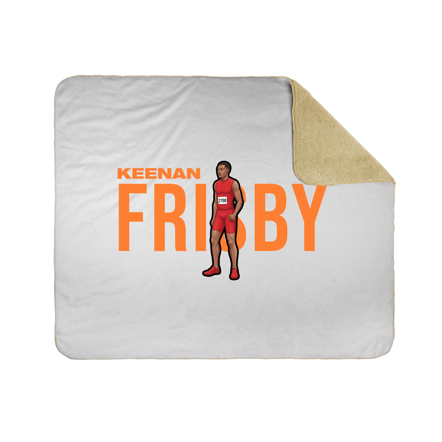 Throw Blanket — Player Name in White