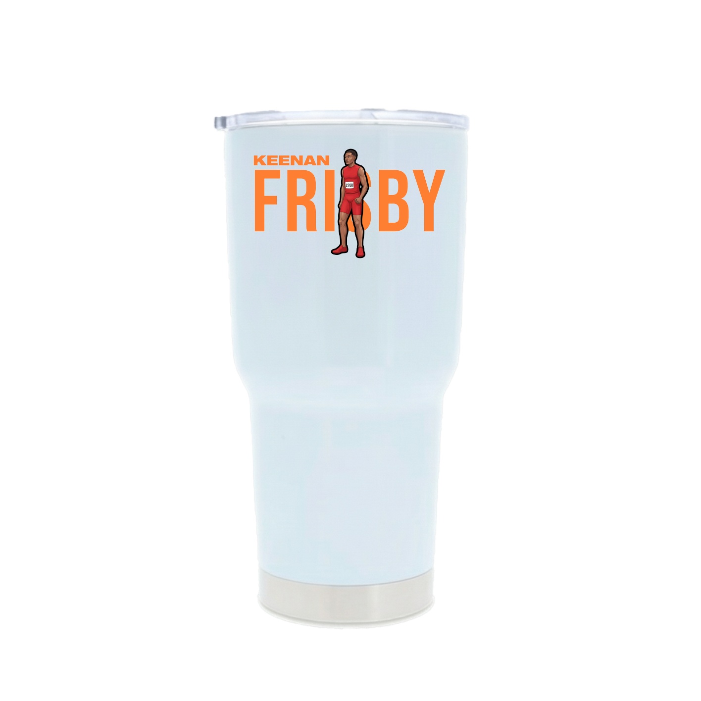 30oz Stainless Steel Tumbler — Player Name in White