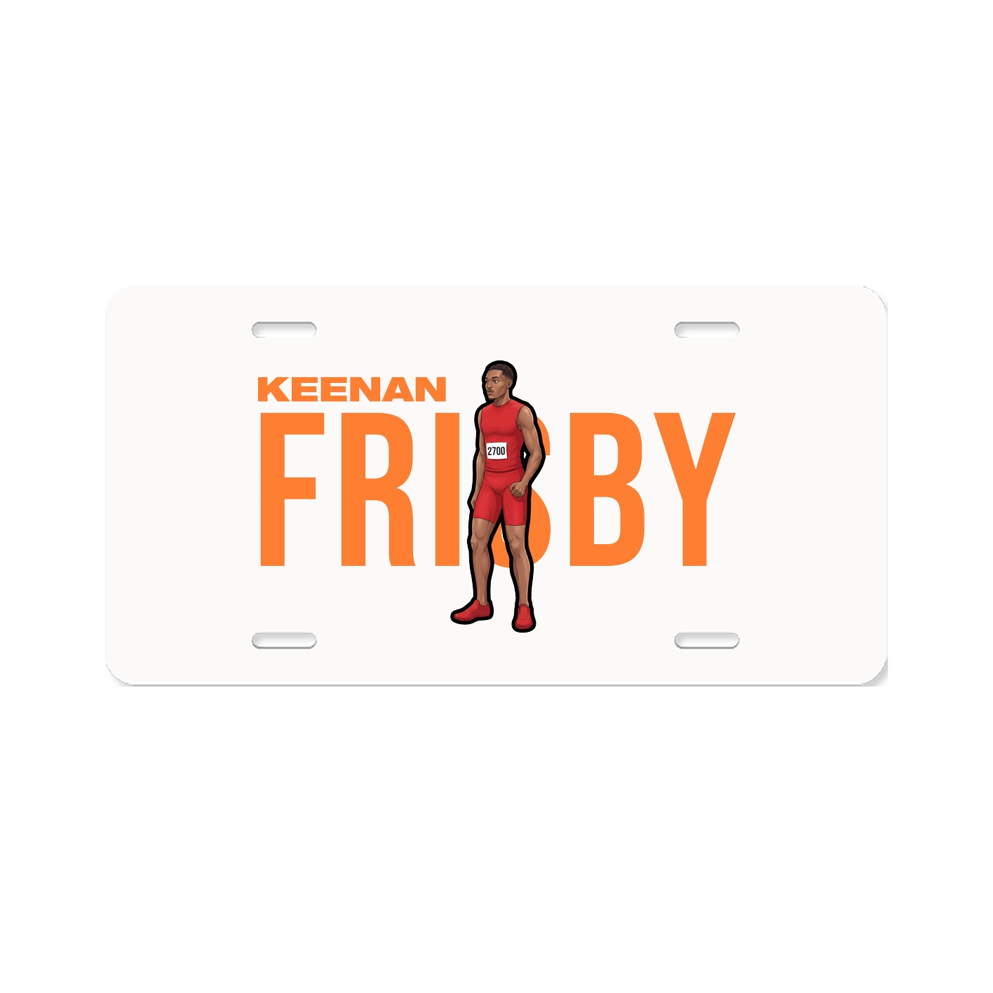 License Plate — Player Name in Classic