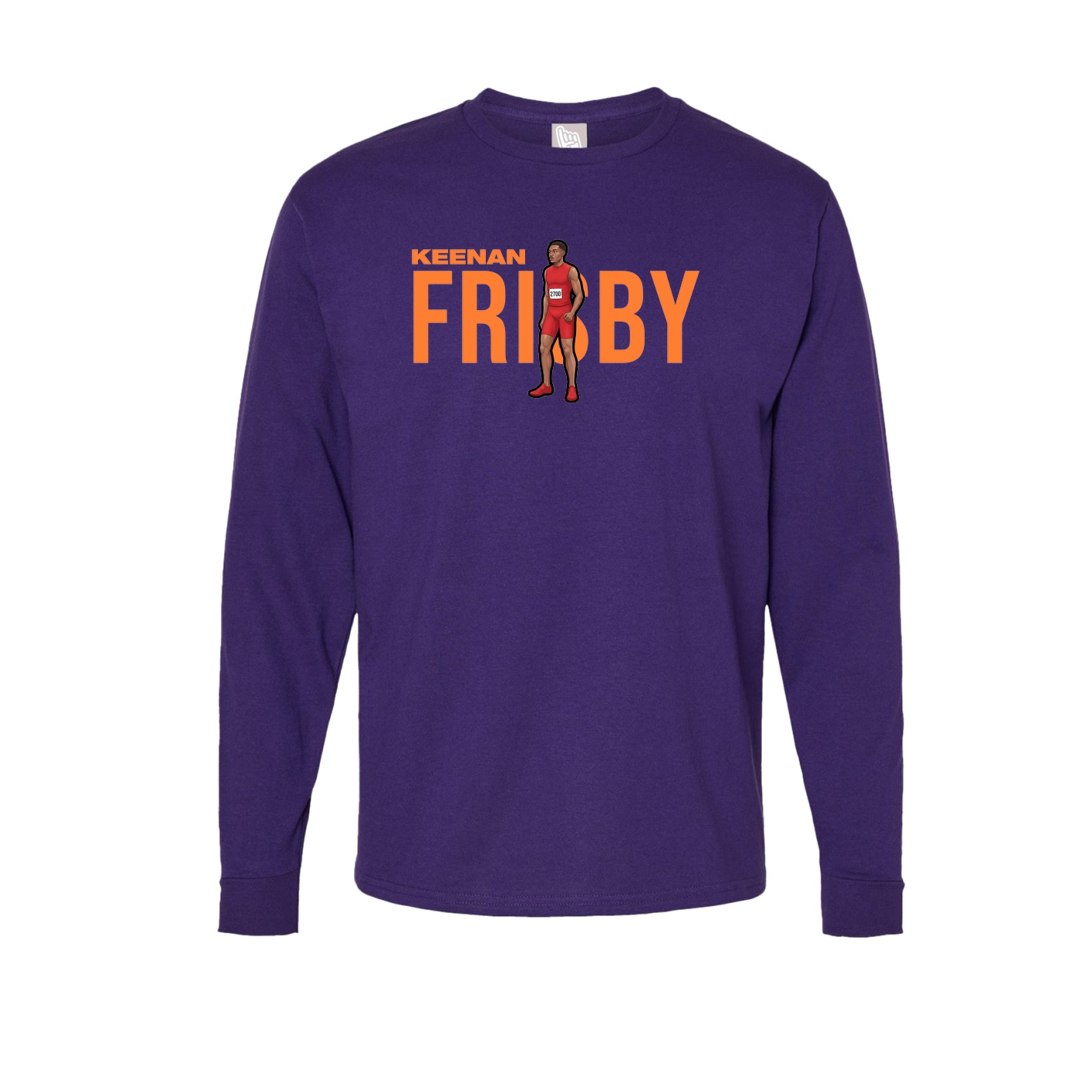 Long Sleeve Tee — Player Name in Purple