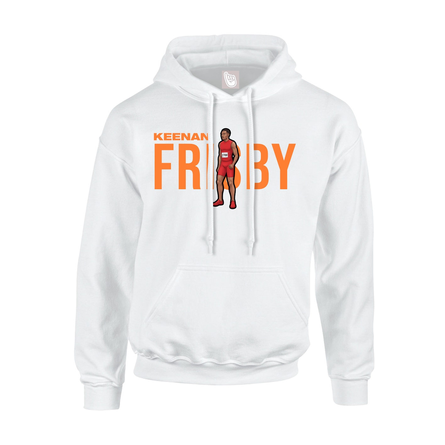 Youth Hoodie — Player Name in White